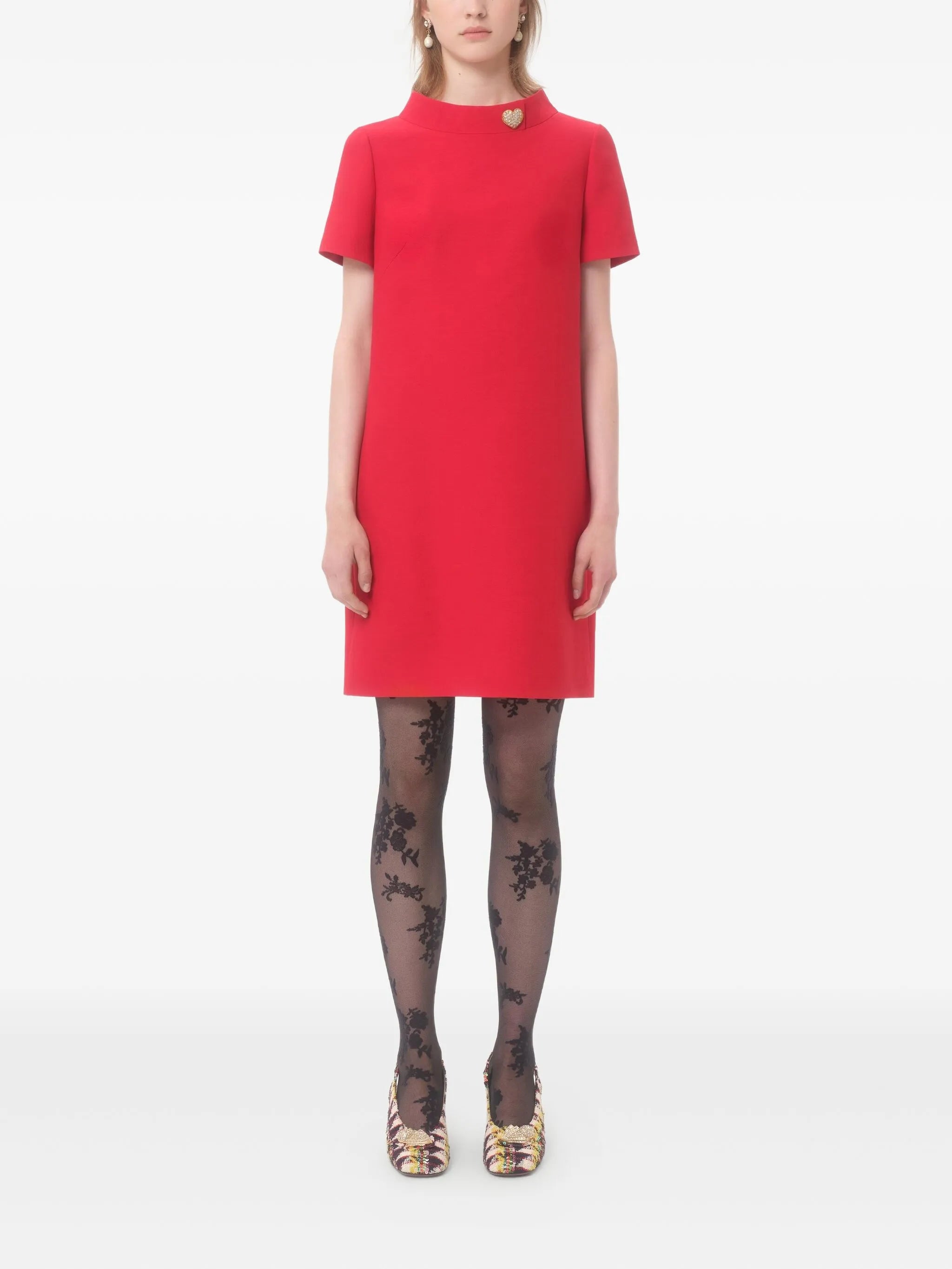 crepe mini dress