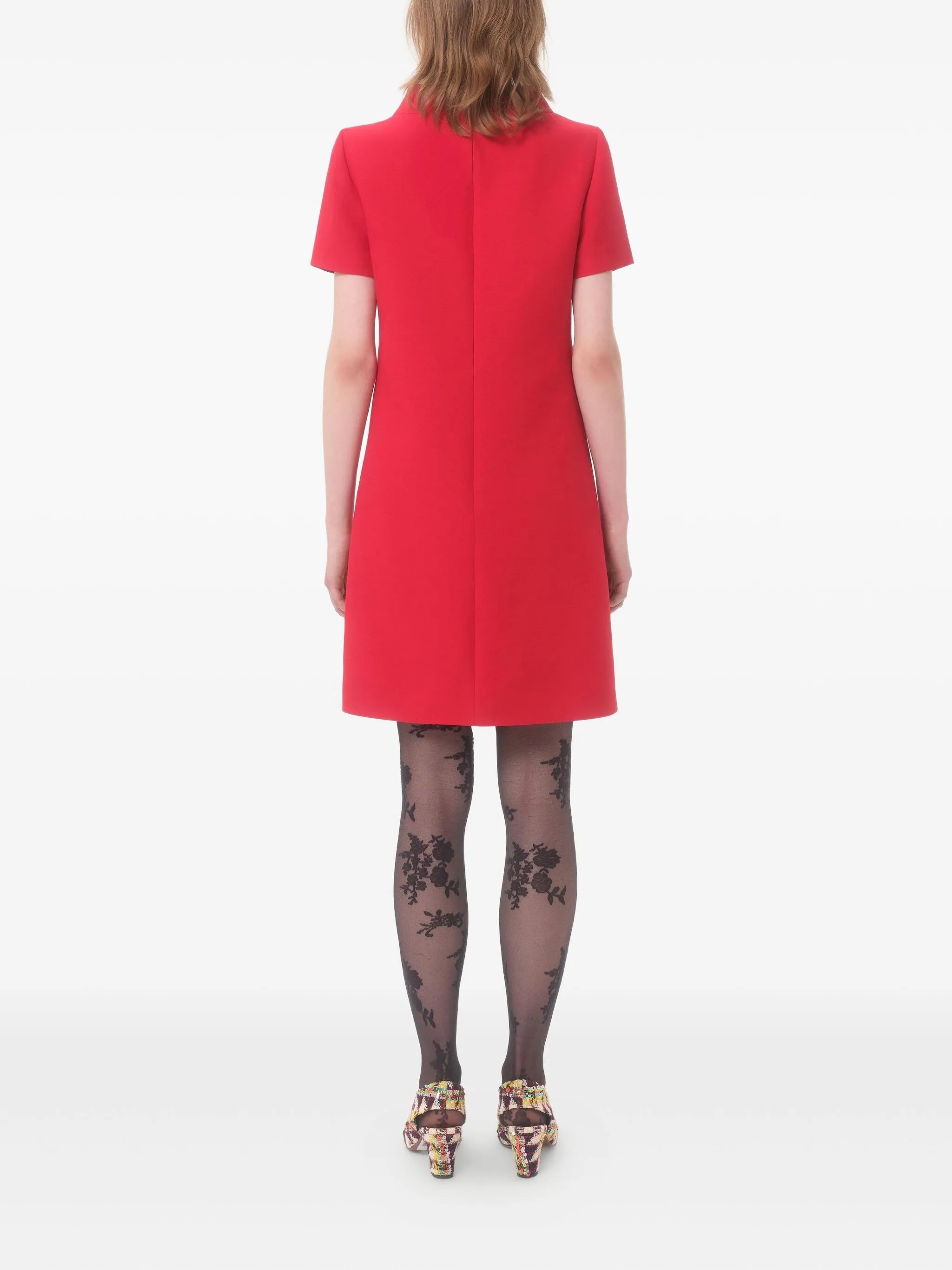 crepe mini dress