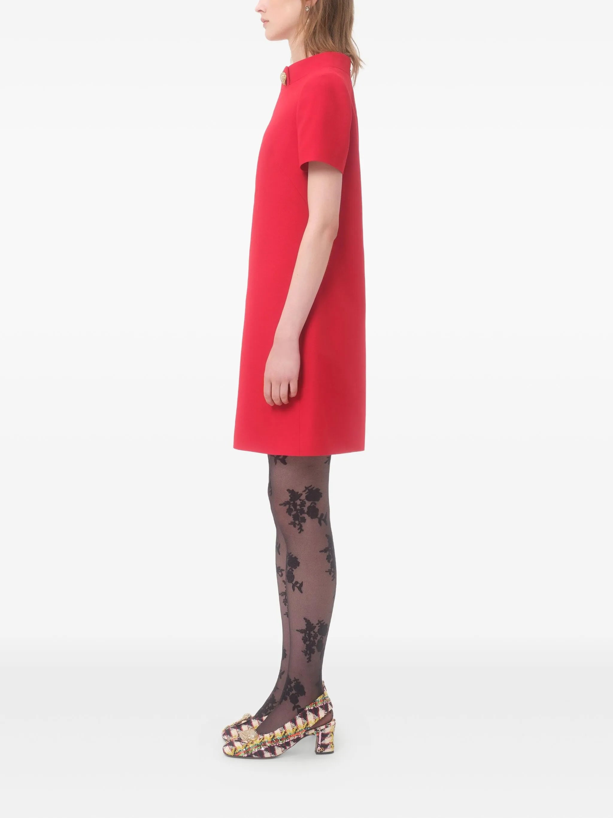 crepe mini dress