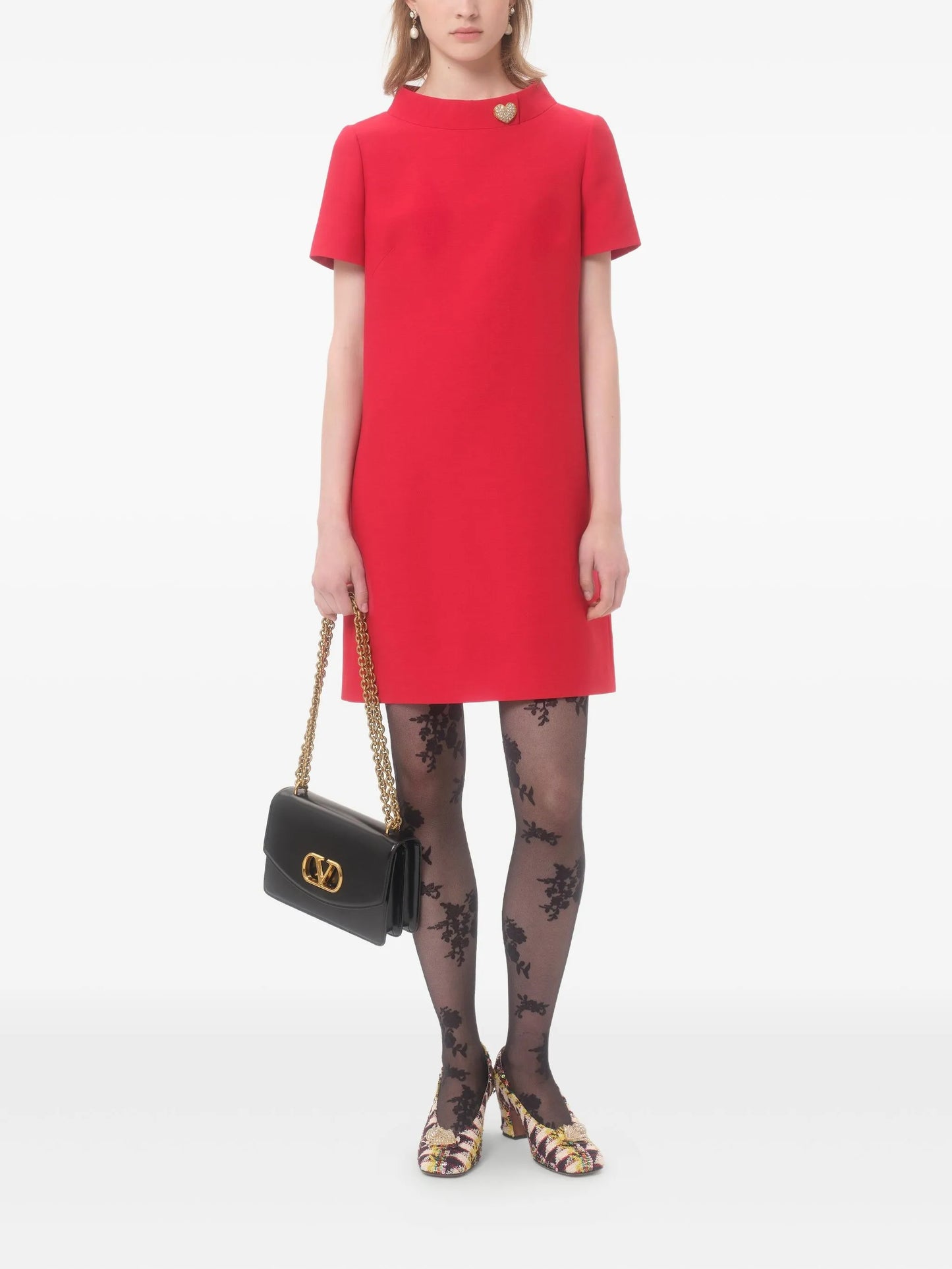 crepe mini dress
