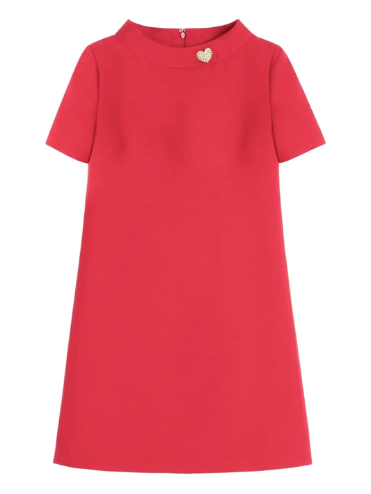 crepe mini dress