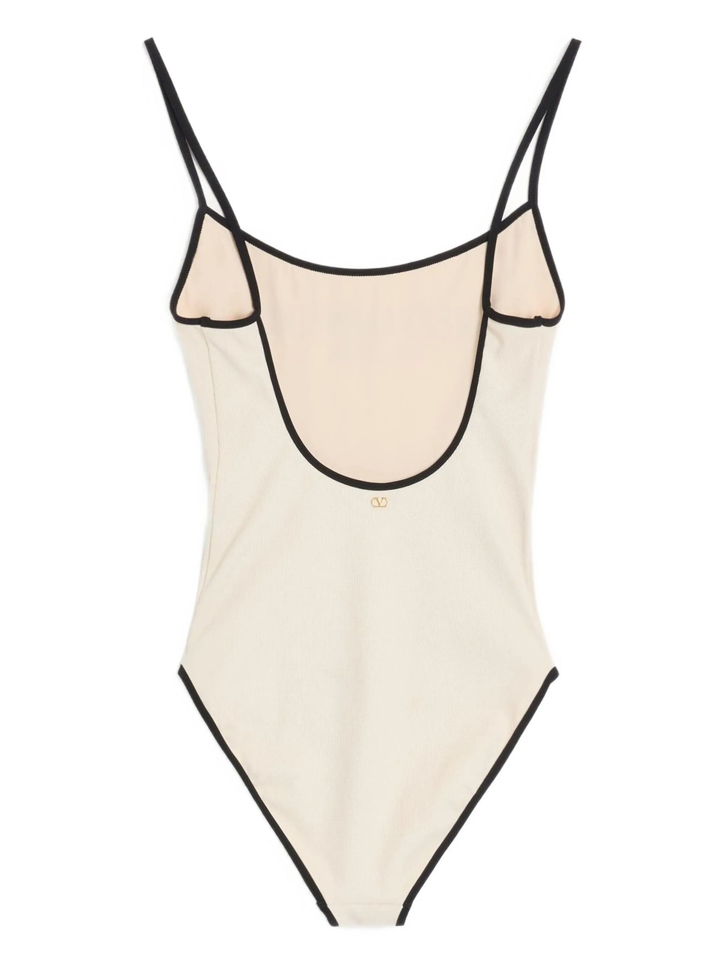 logo-print swim suit
