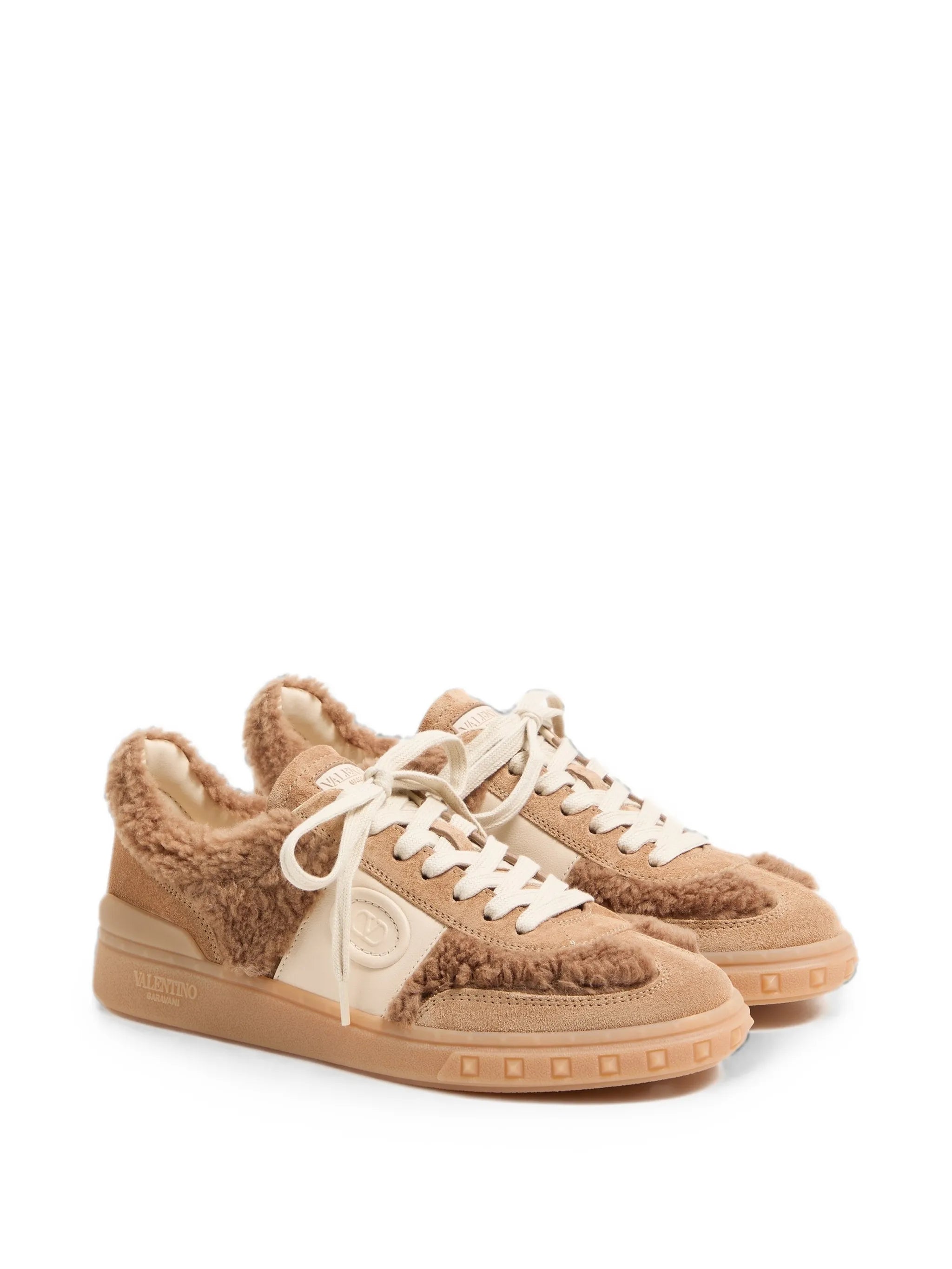 Upvillage sneakers in wool and crust leather