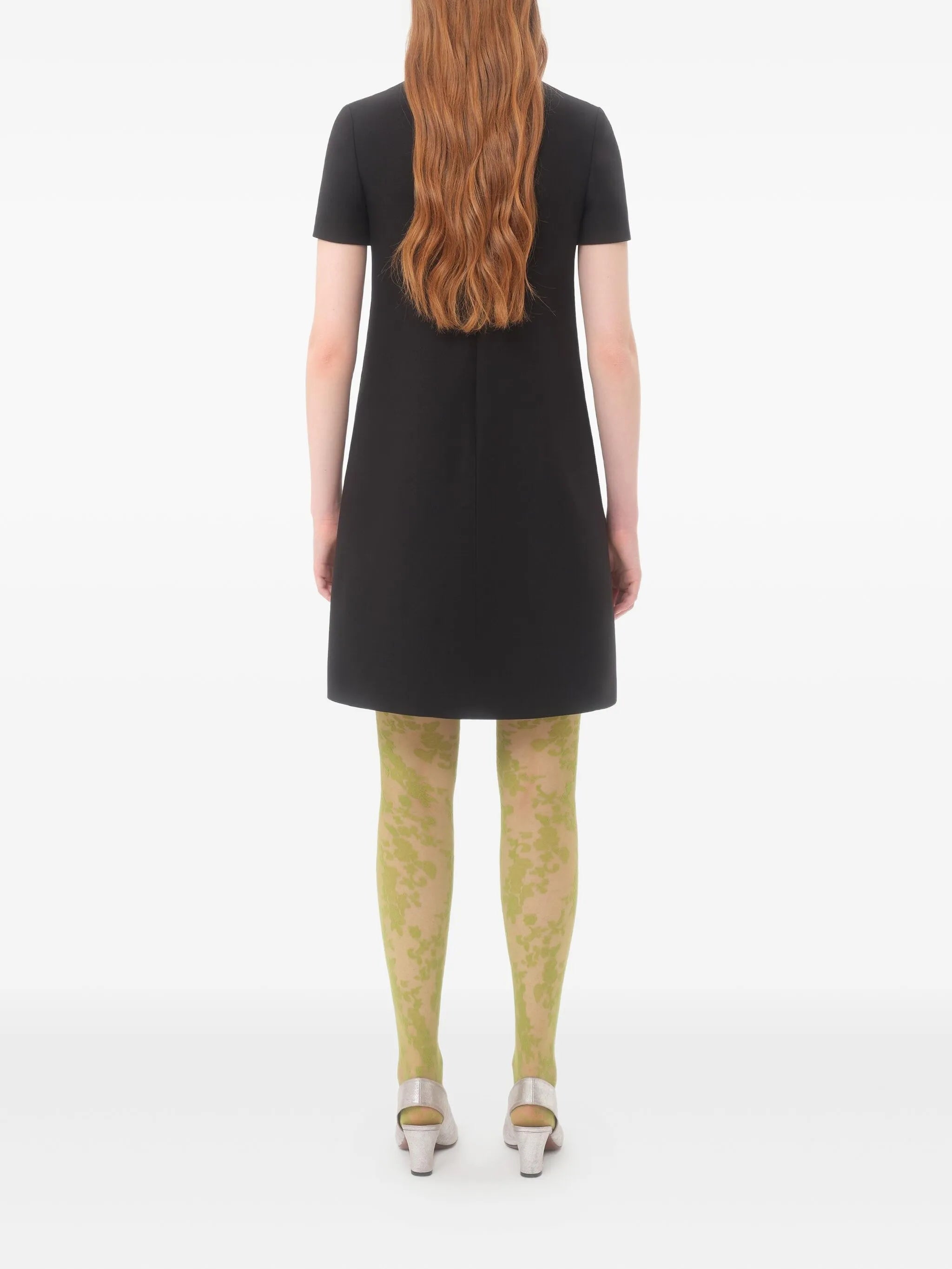 leopard-bow mini dress