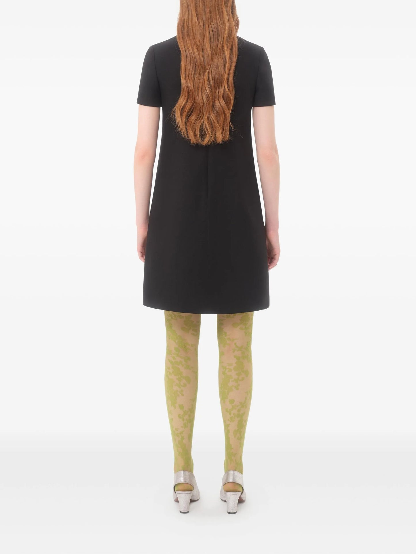 leopard-bow mini dress