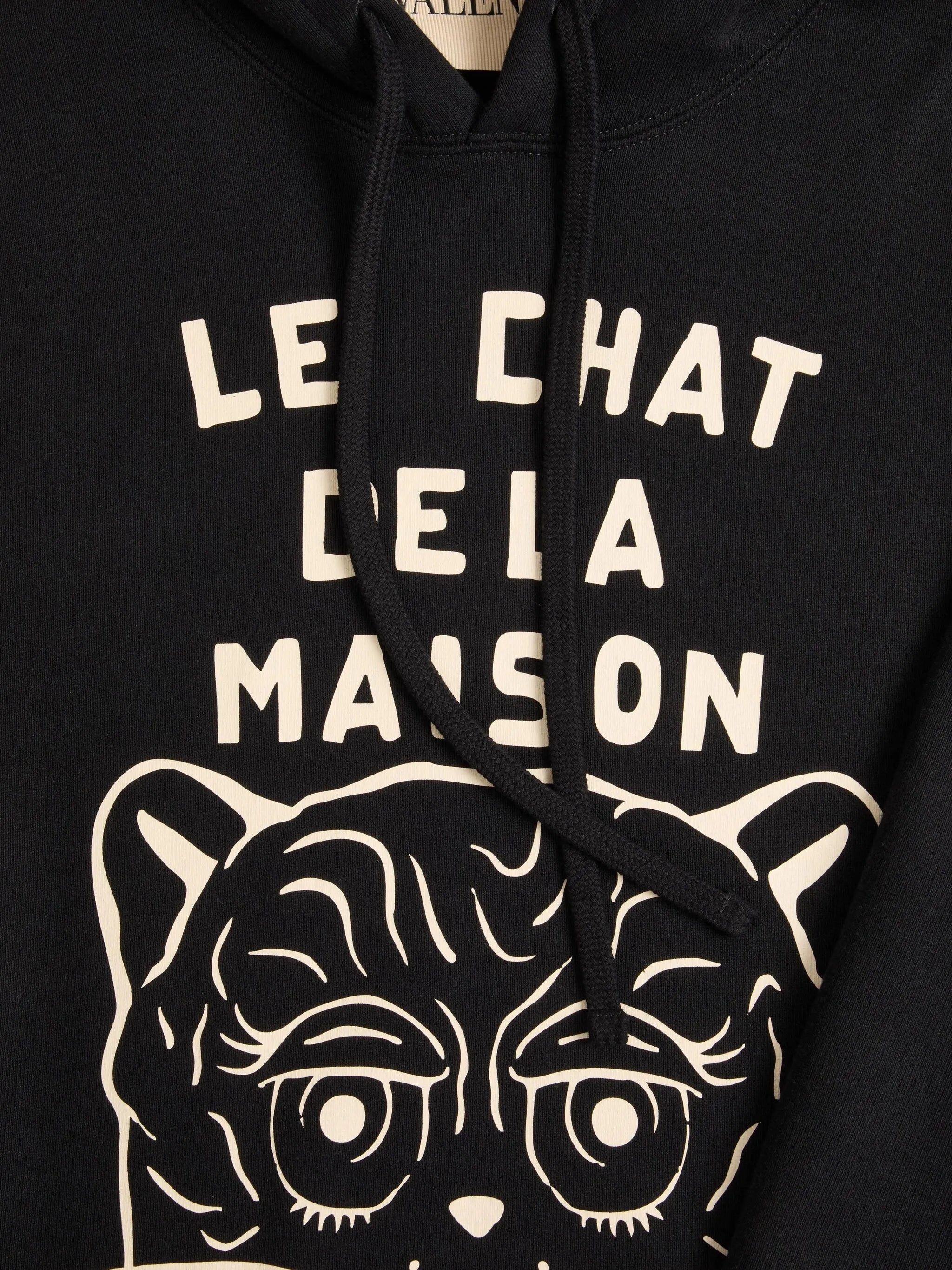 Chat de La Maison patch hoodie