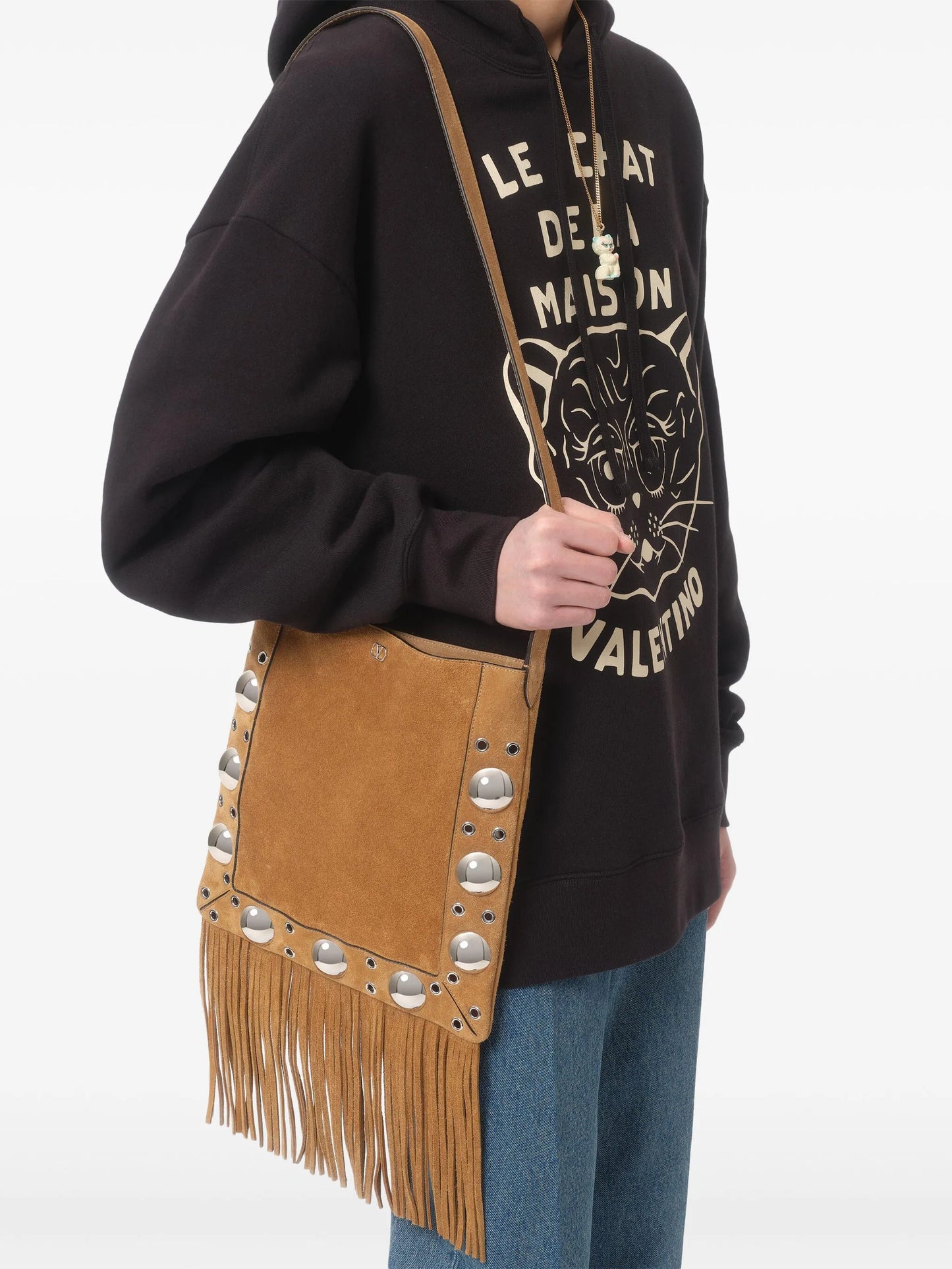 Chat de La Maison patch hoodie