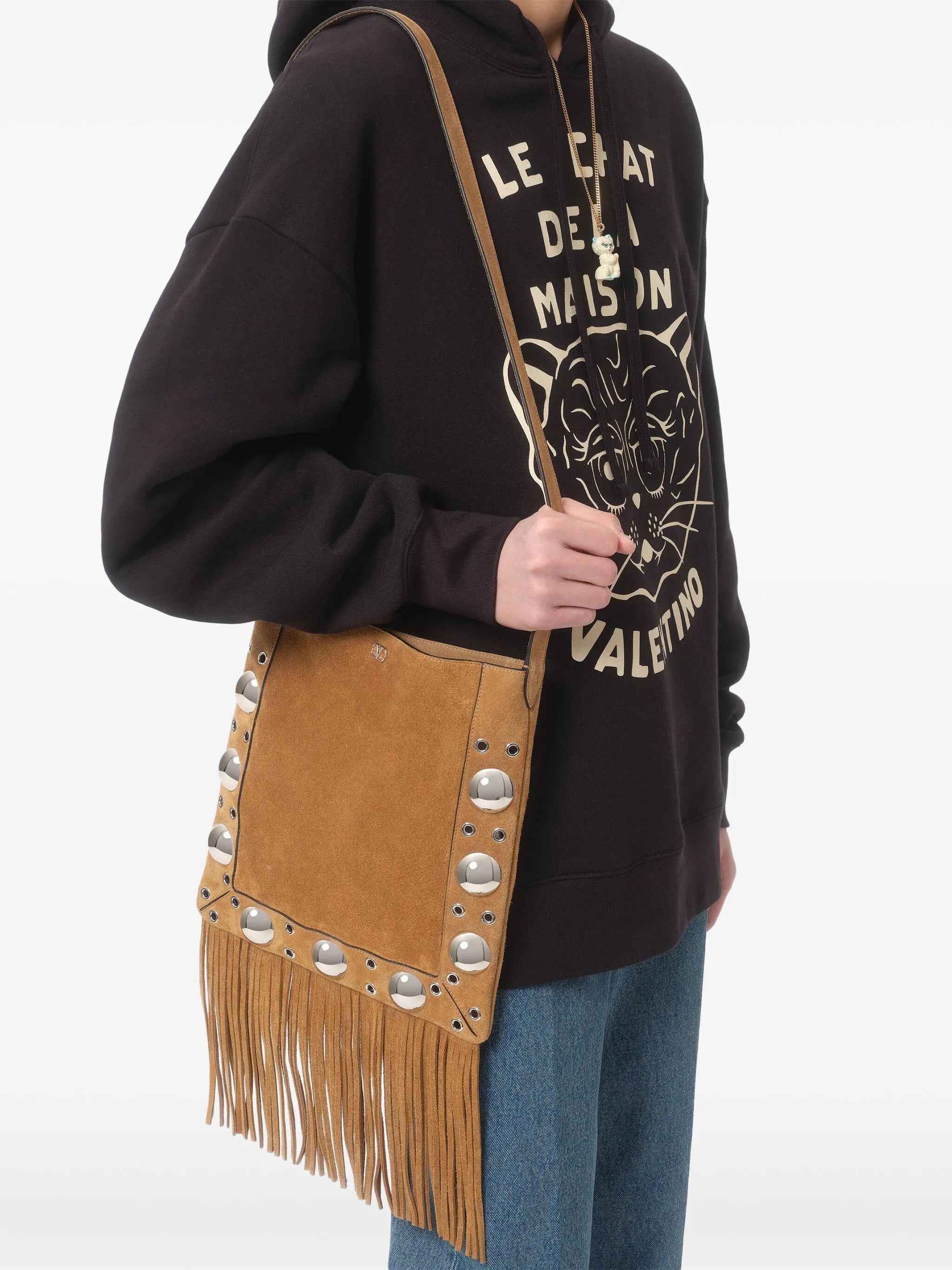 Chat de La Maison patch hoodie