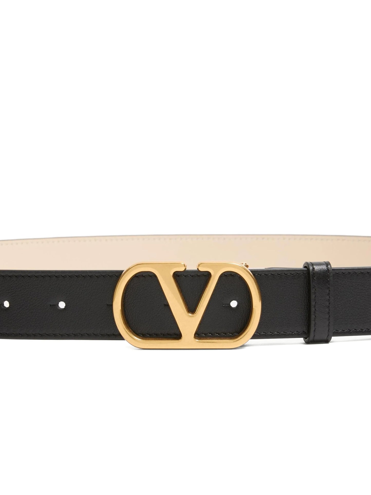 VLogo Signature leather belt