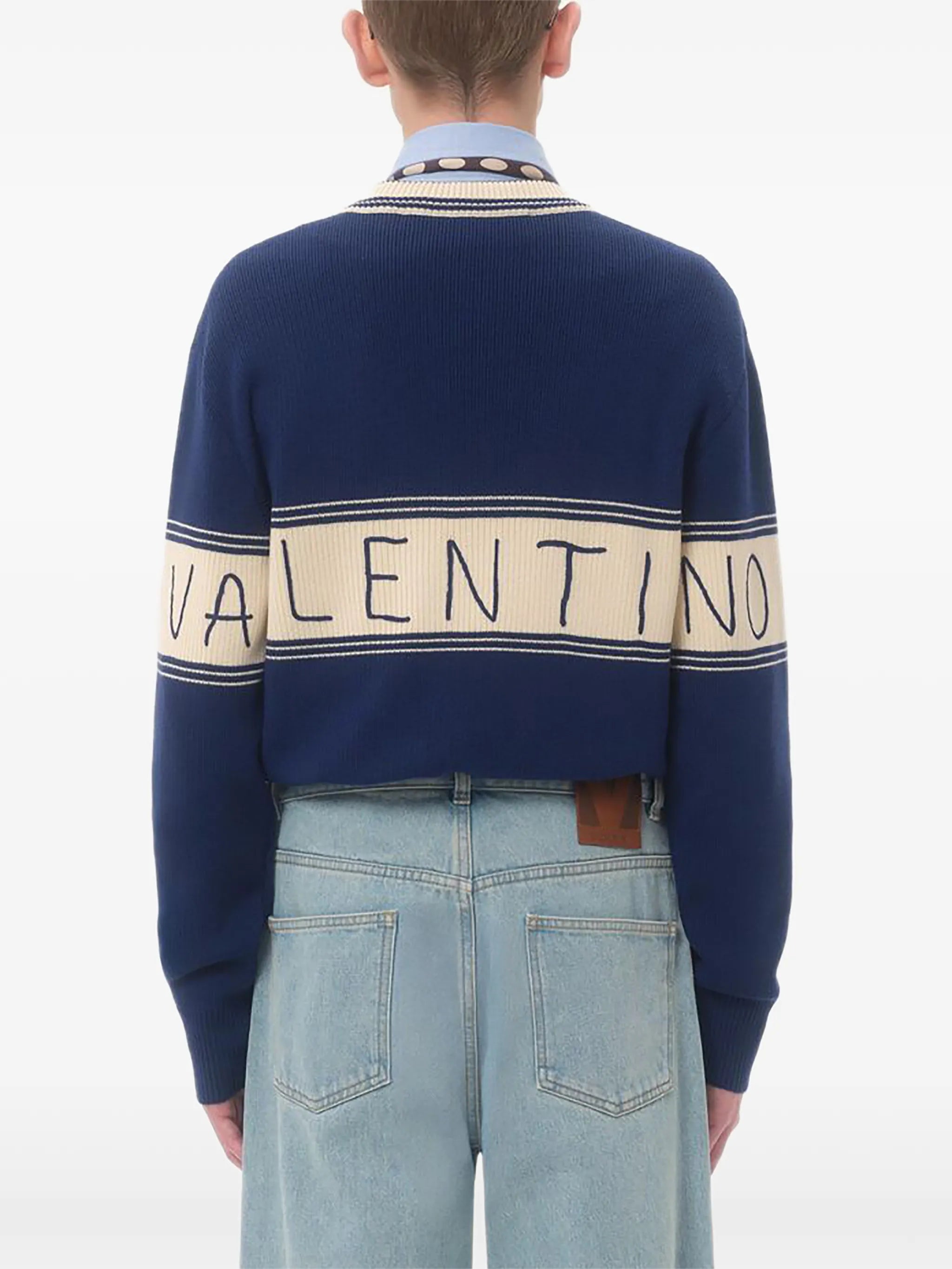 Chez-jacquard sweater