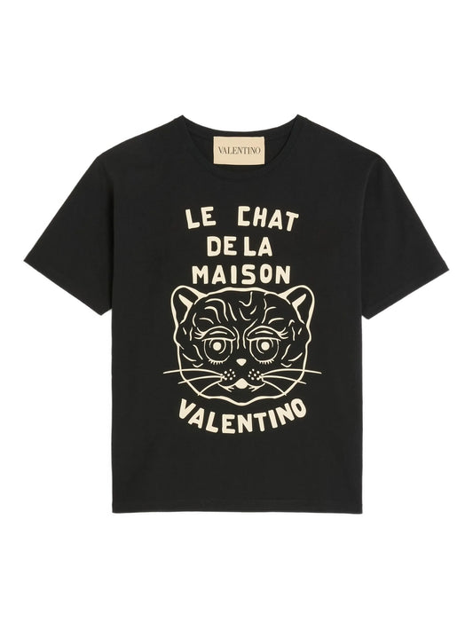 Chat De La Maison-print T-shirt