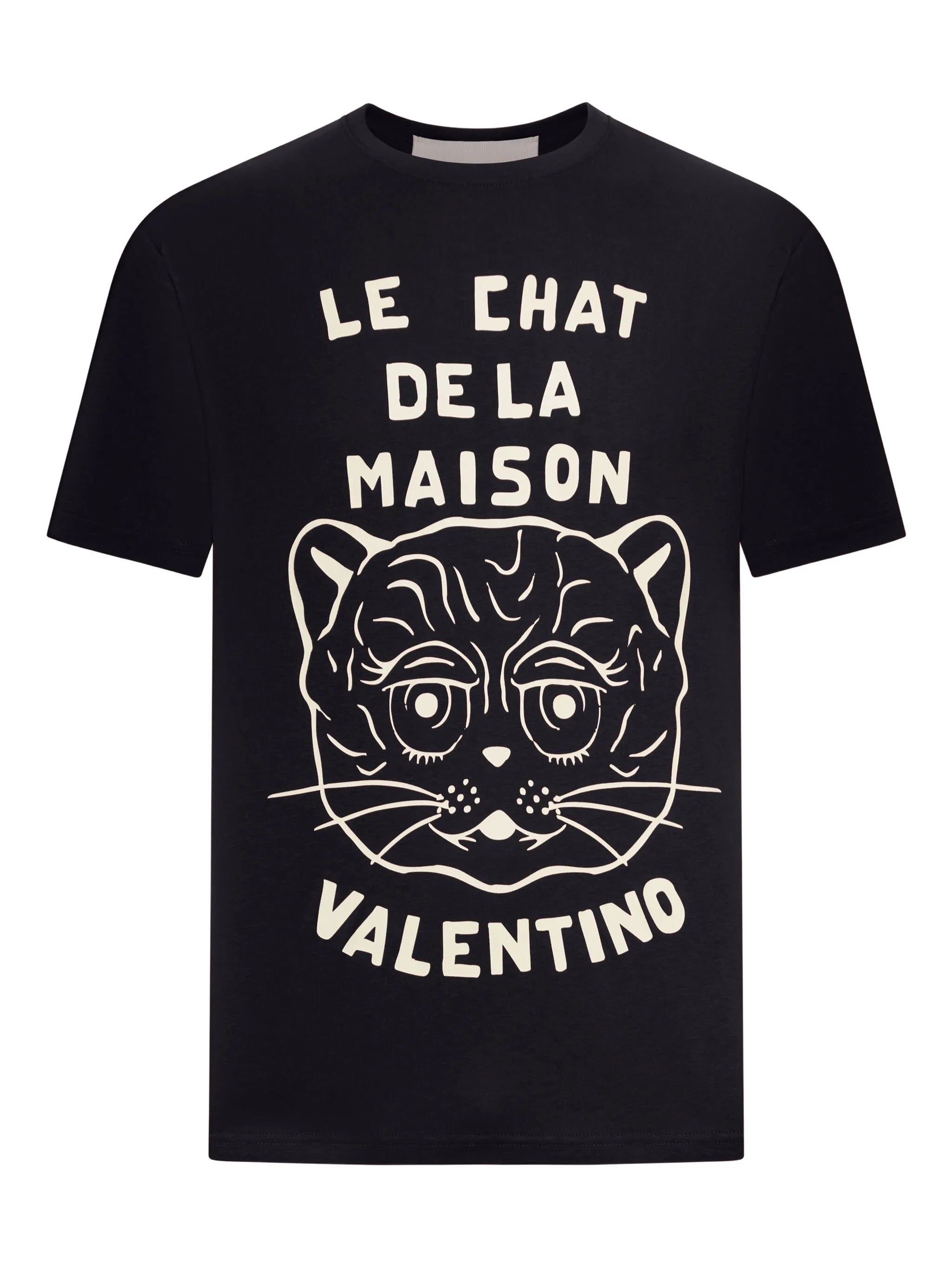 Chat De La Maison-print cotton T-shirt