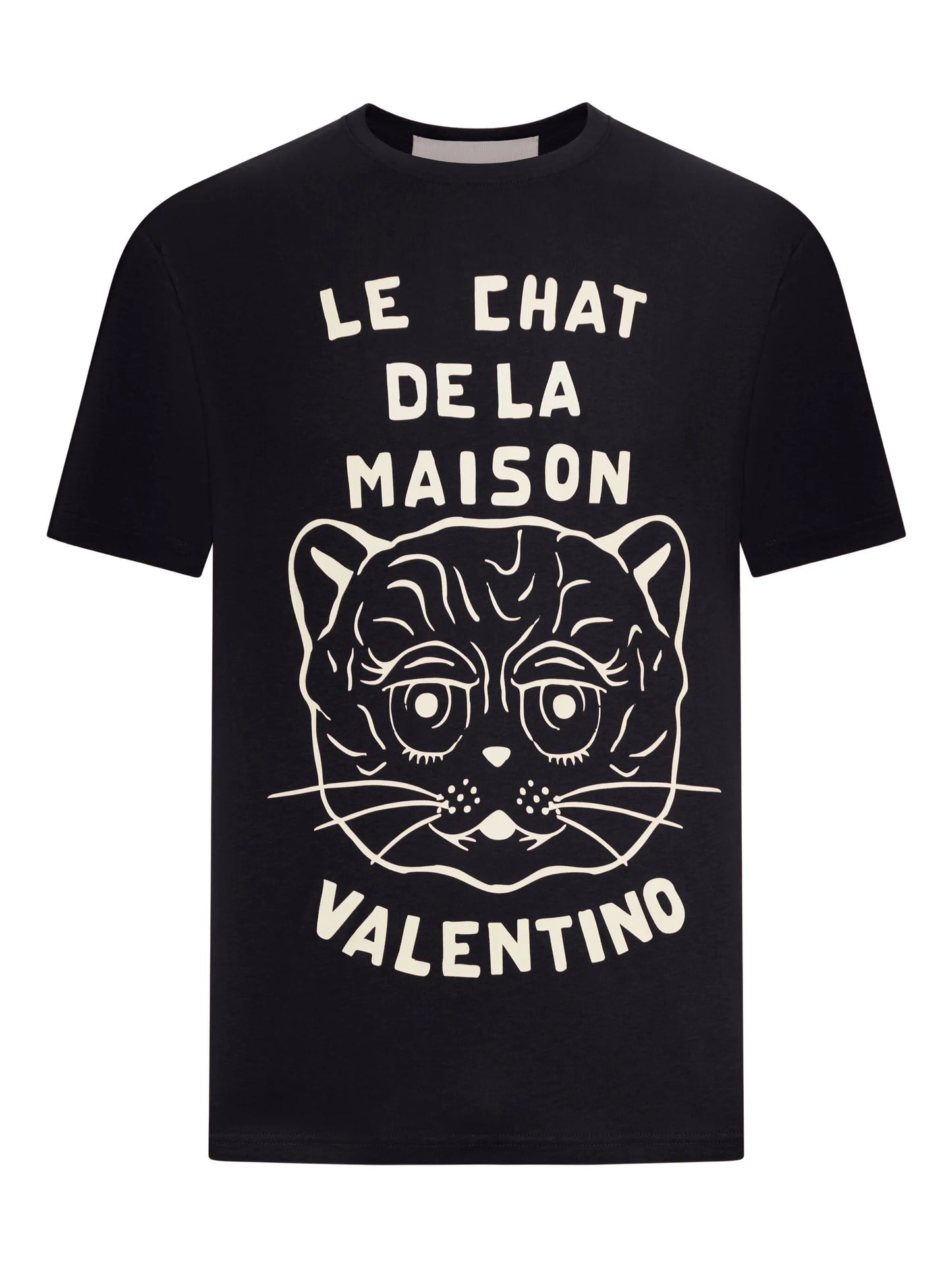 Chat De La Maison-print cotton T-shirt