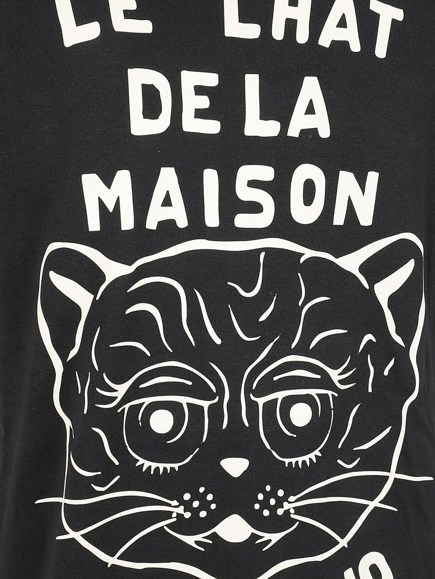 Le Chat De La Maison-print cotton T-shirt