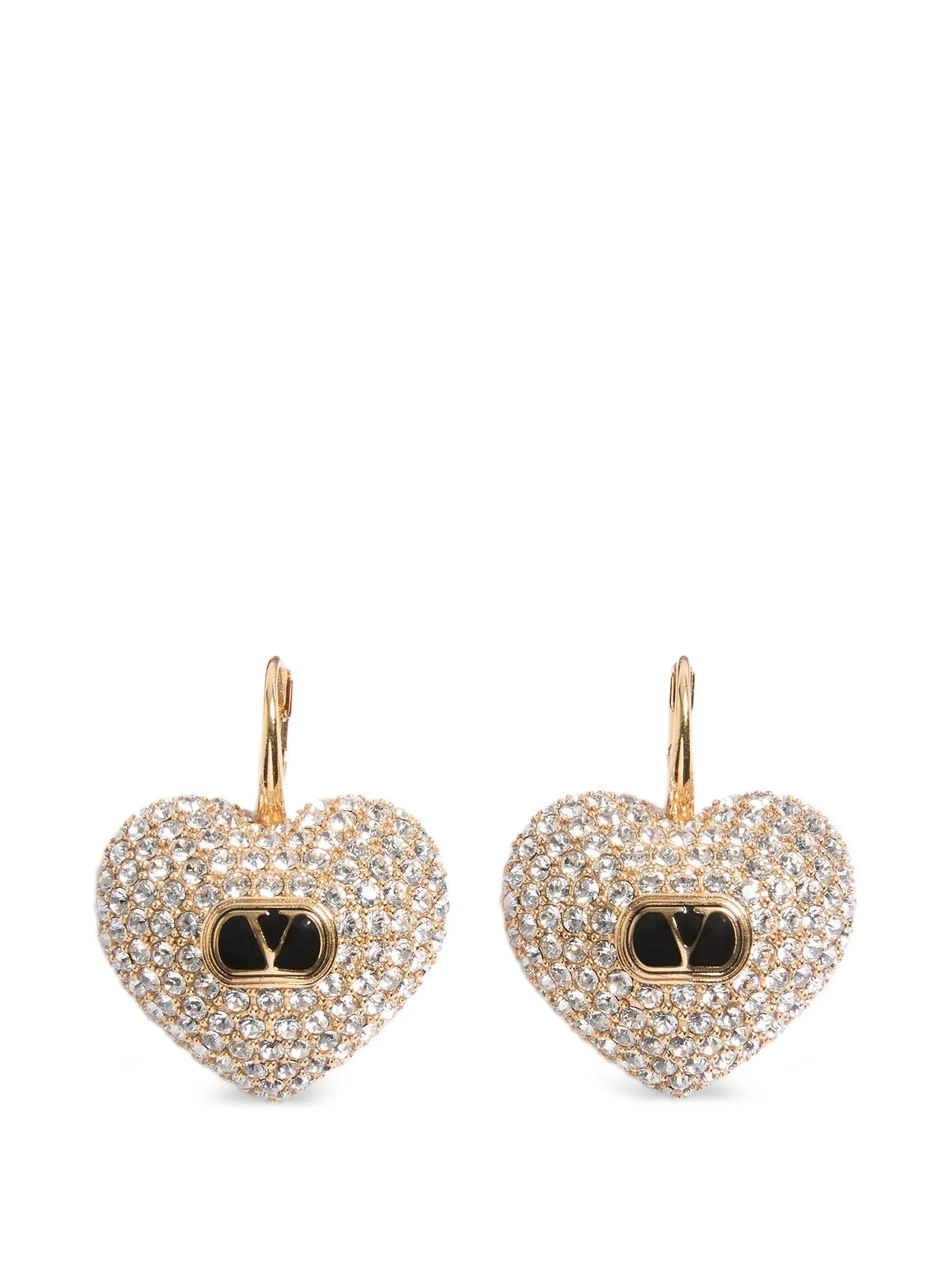 Coeur Royal metal, enamel and Swarovski® crystal earrings