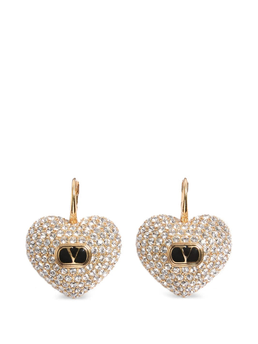 Coeur Royal metal, enamel and Swarovski® crystal earrings