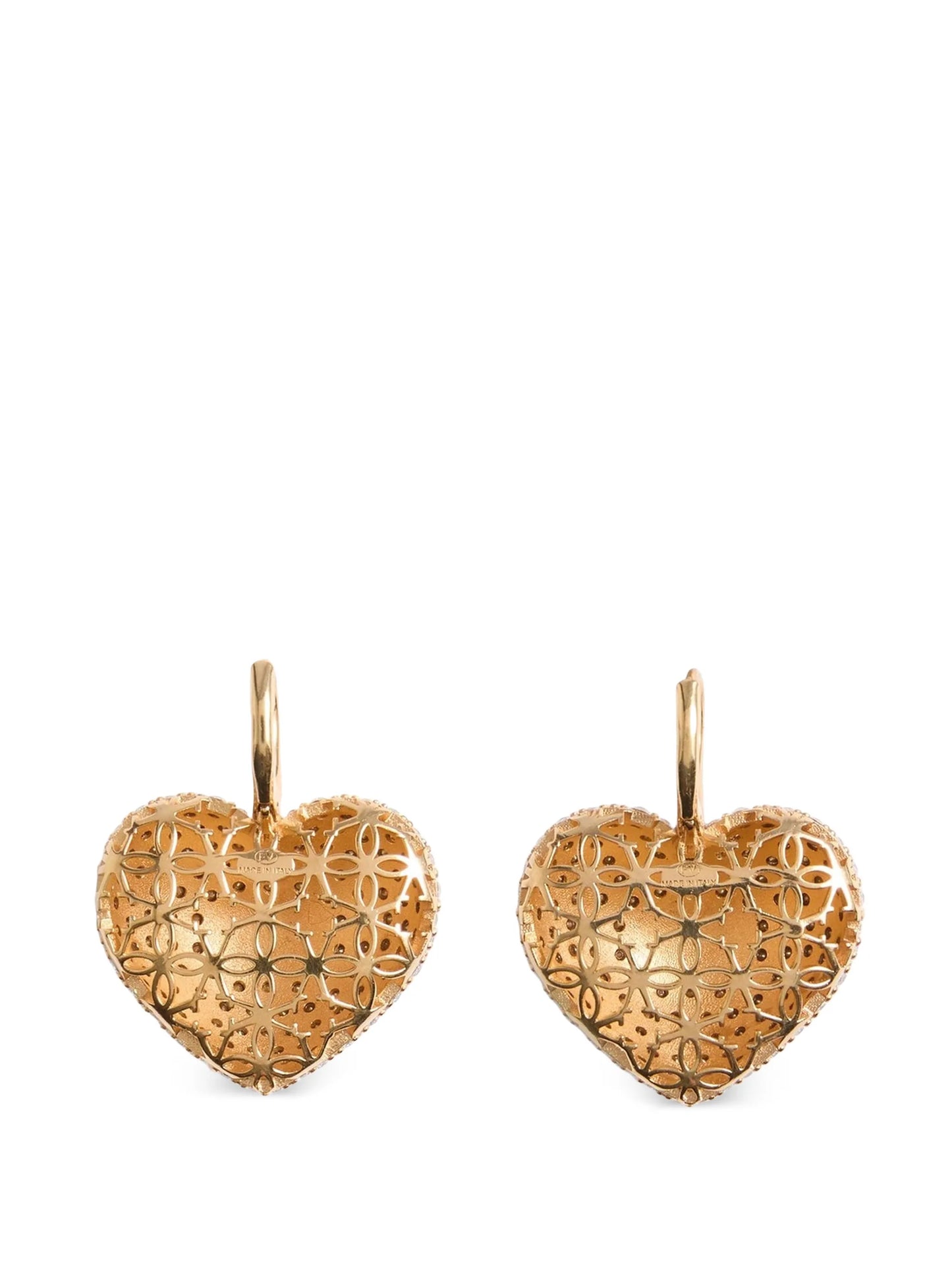 Coeur Royal metal, enamel and Swarovski® crystal earrings