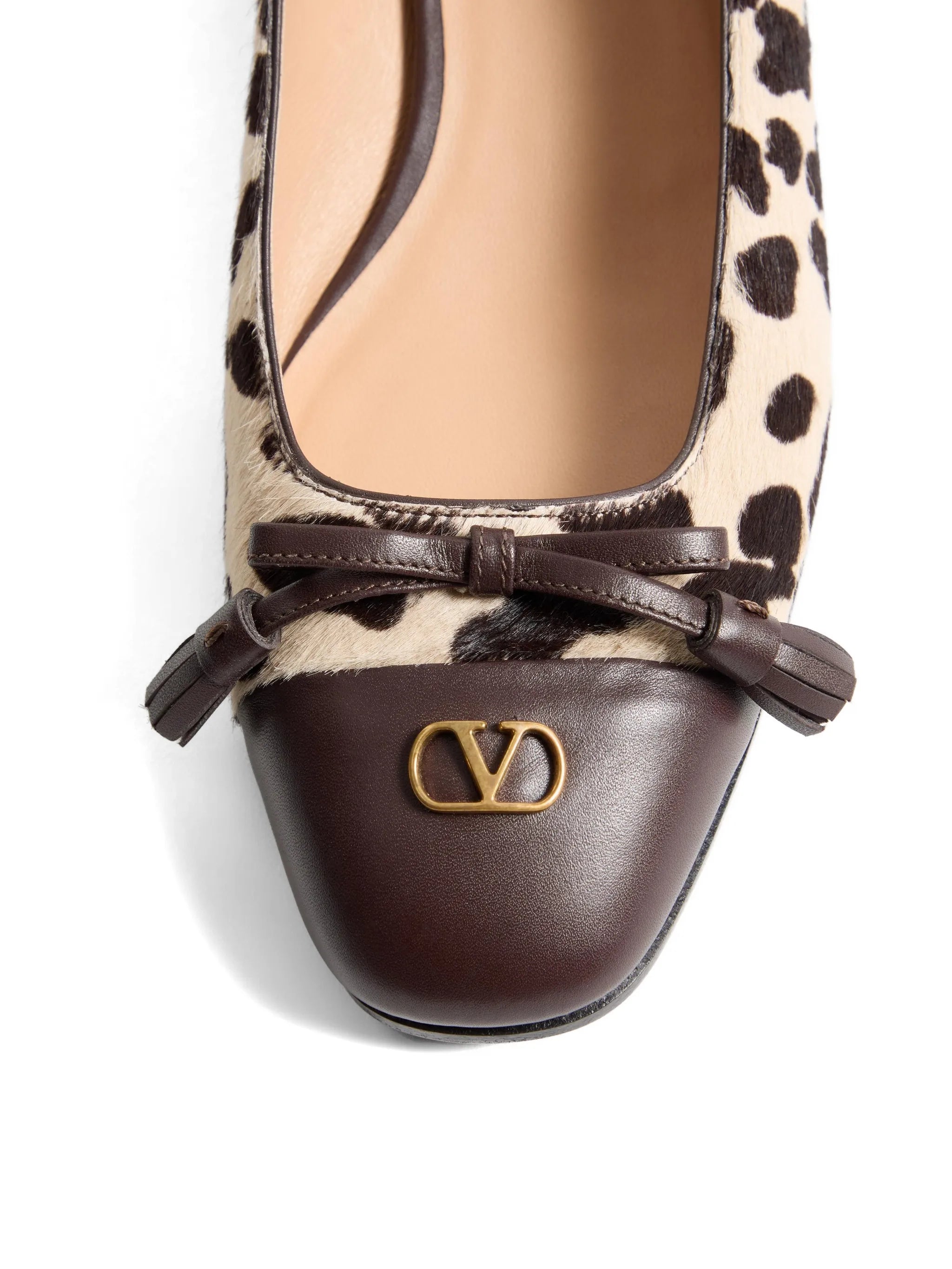 Valet Du Roi Ballerina in pony-effect calfskin 25mm