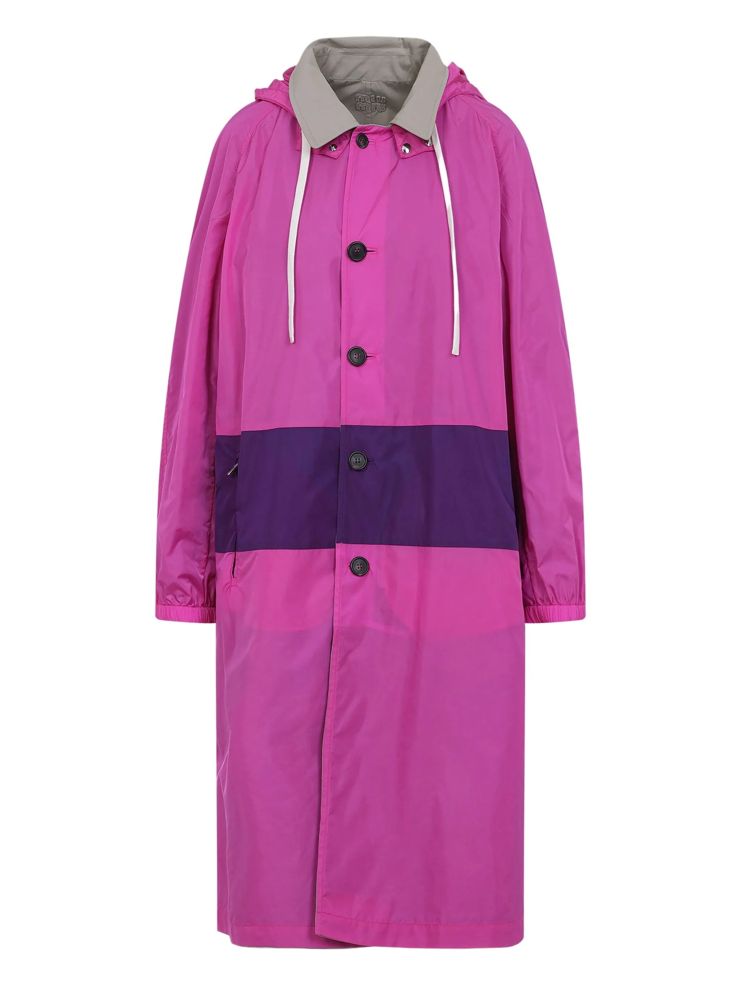 reversible hooded raincoat