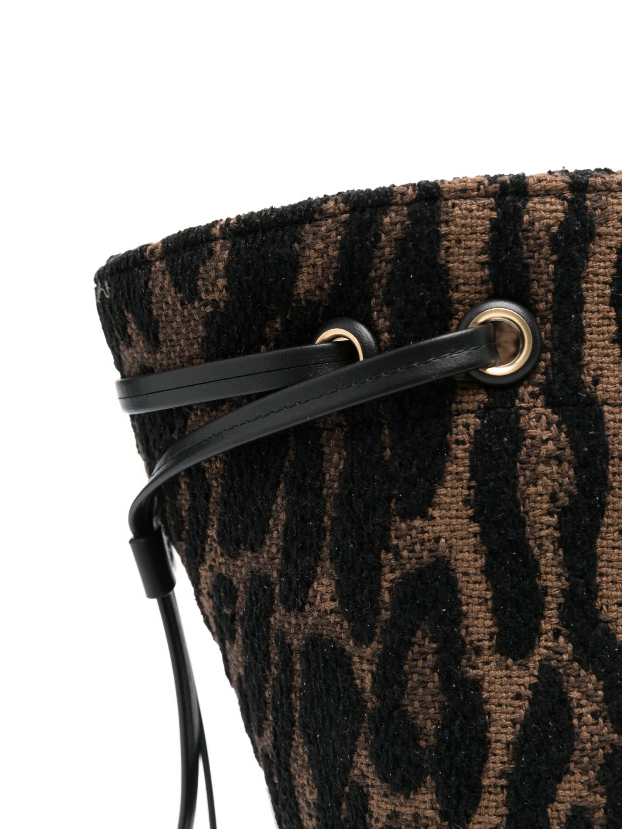 large leopard-jacquard tote bag
