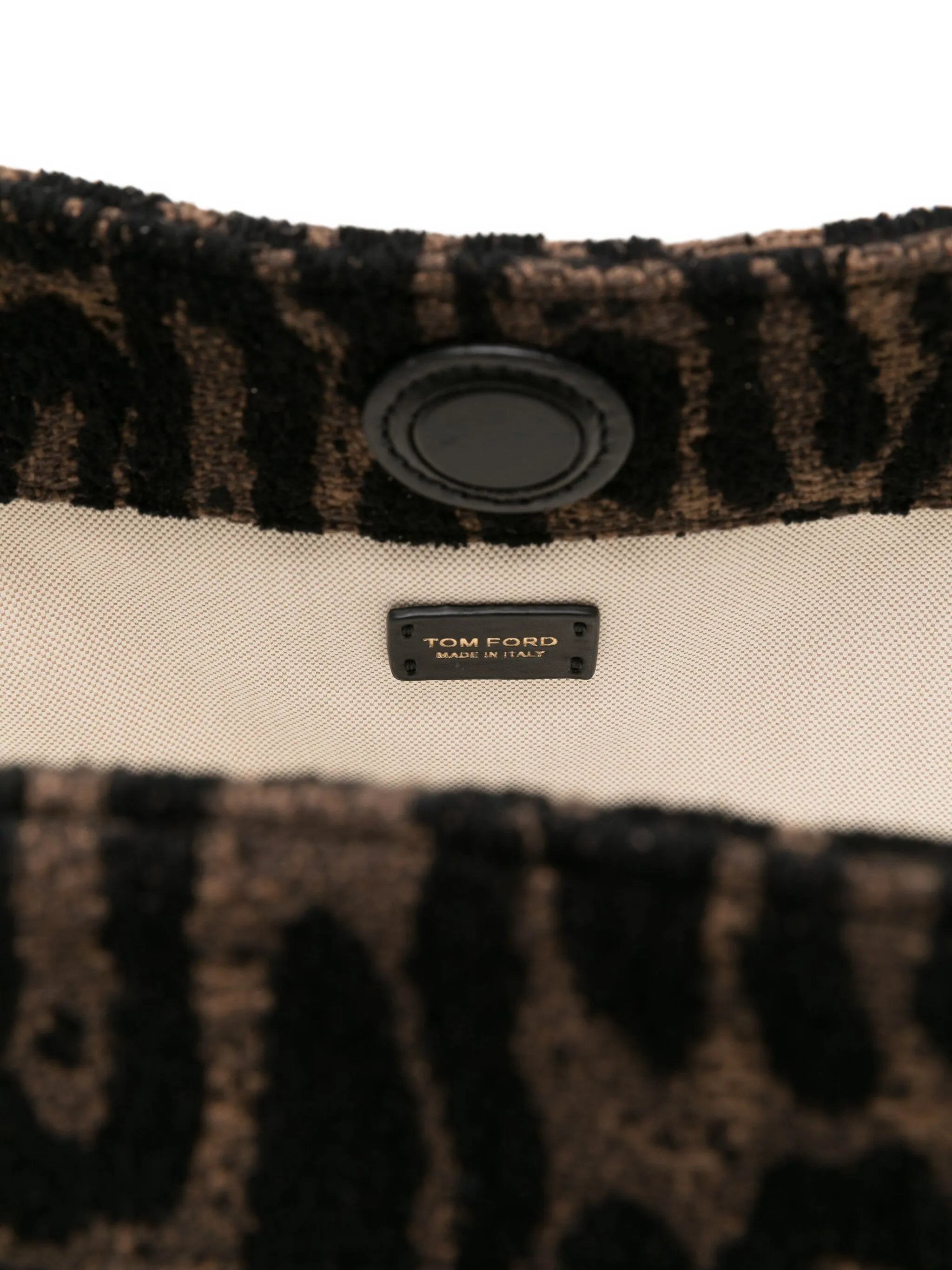 large leopard-jacquard tote bag