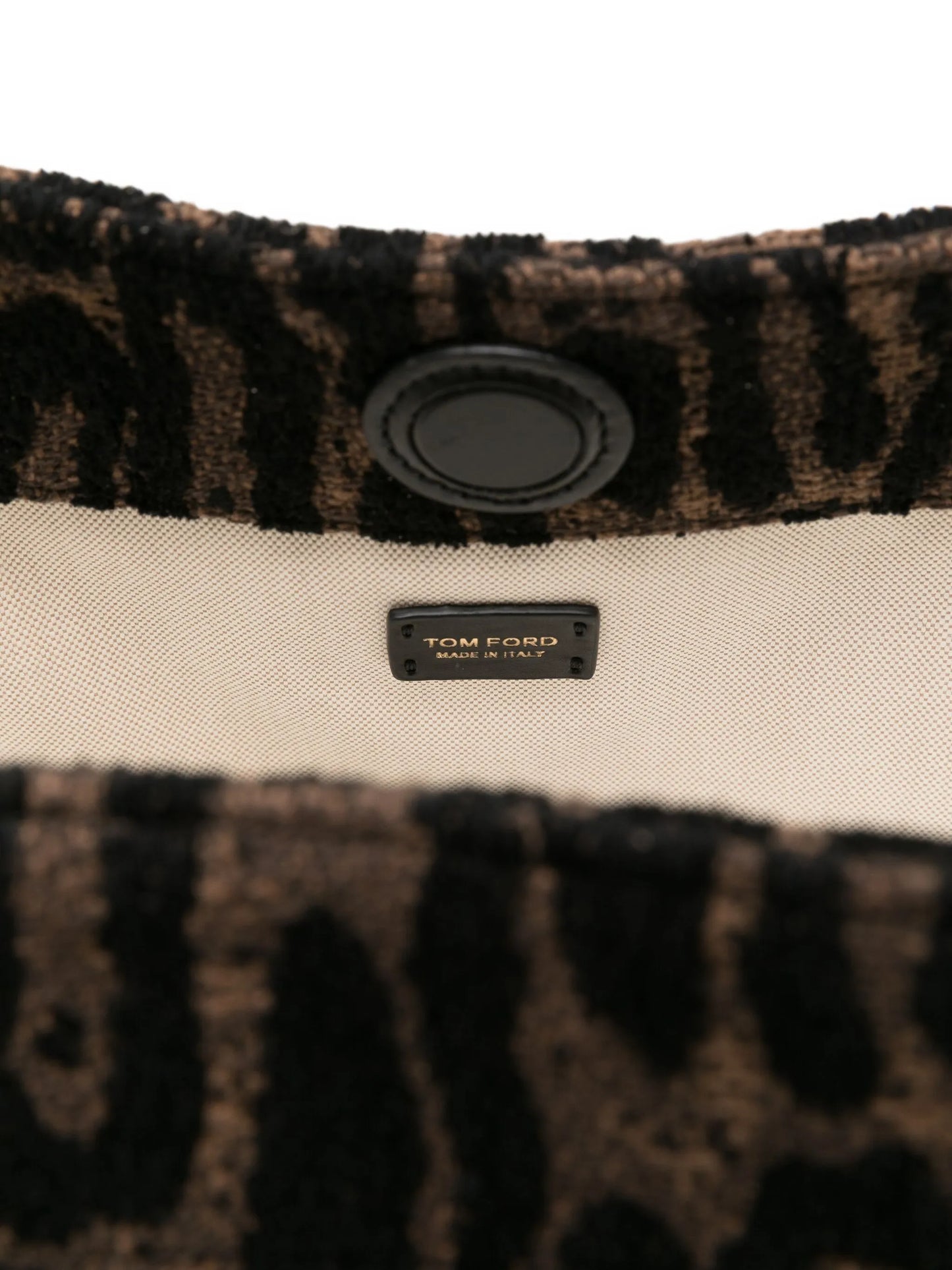 large leopard-jacquard tote bag