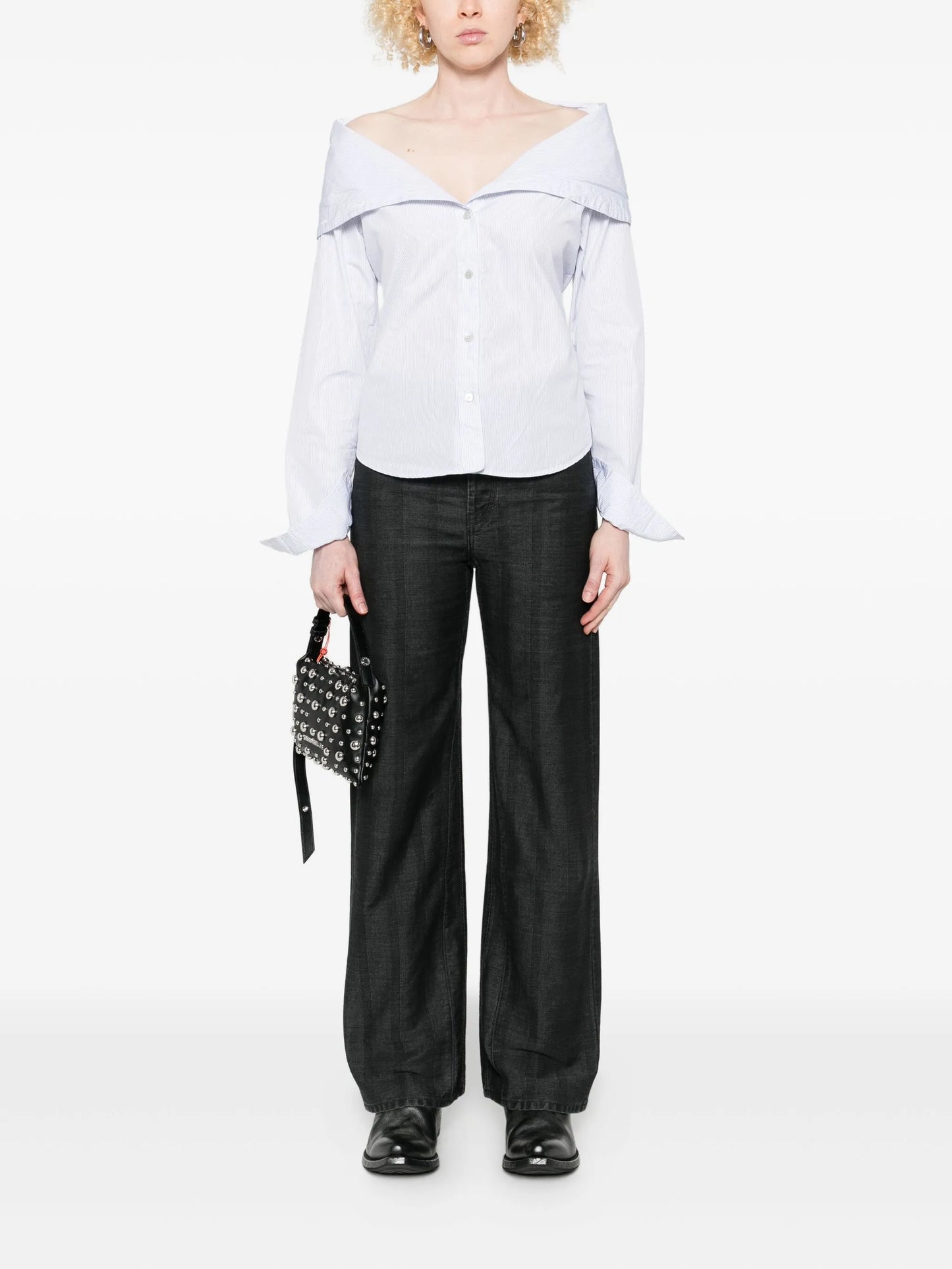 straight-leg jeans