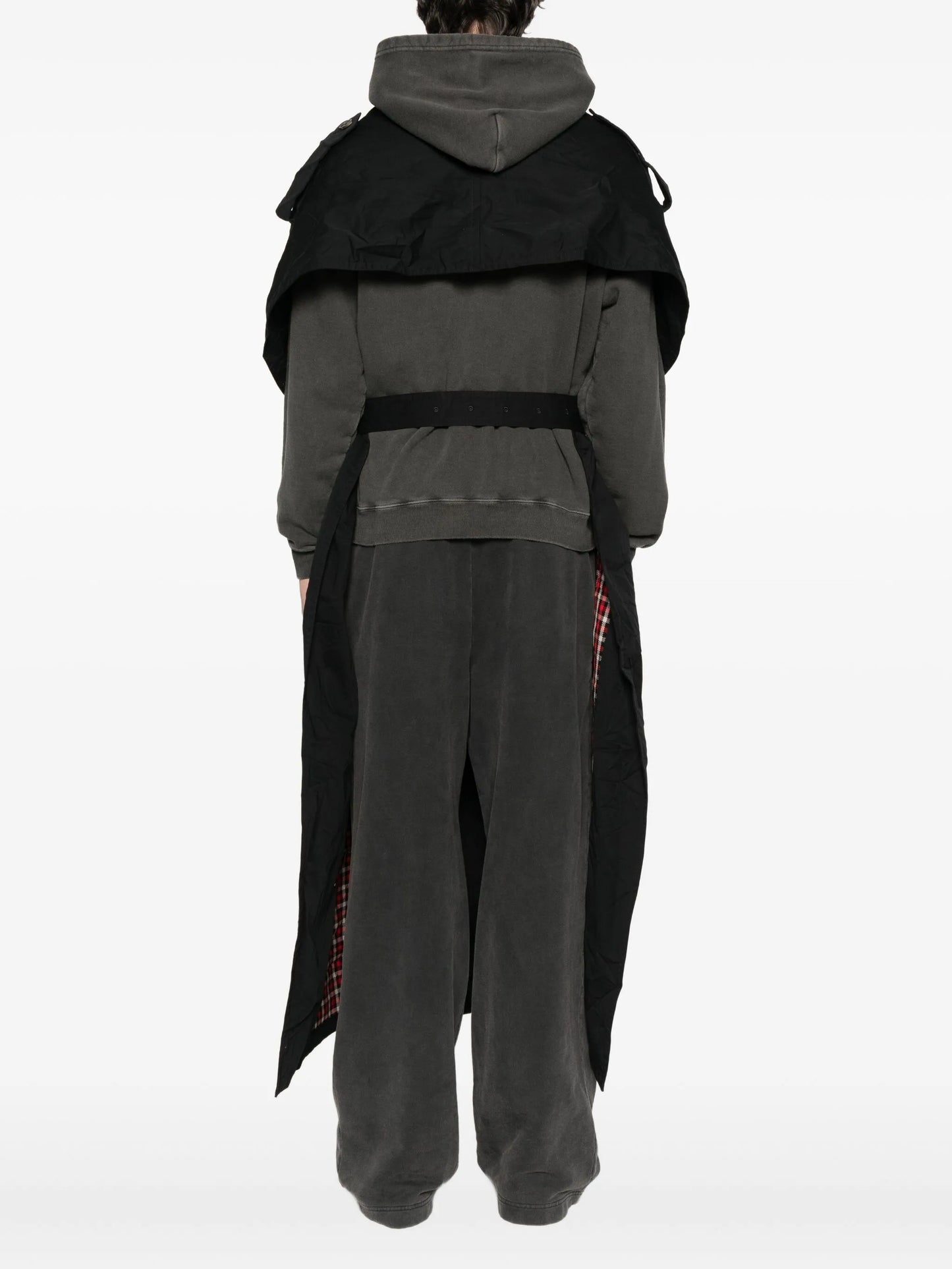 hooded trench coat