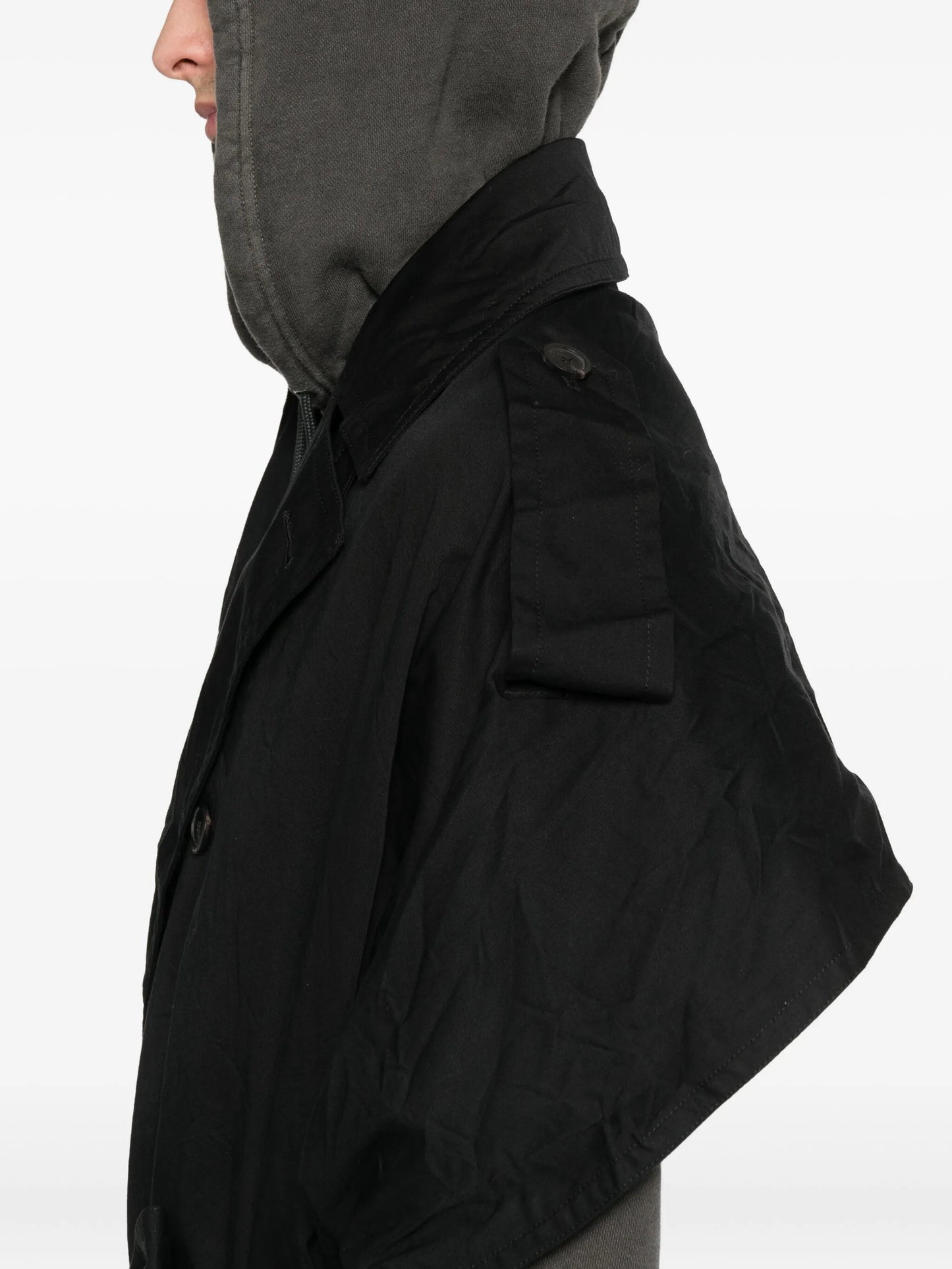 hooded trench coat