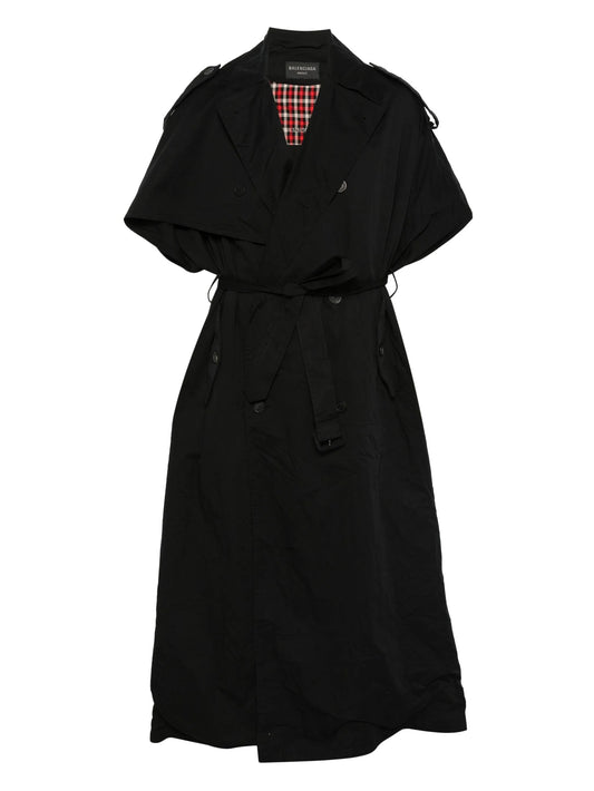 hooded trench coat