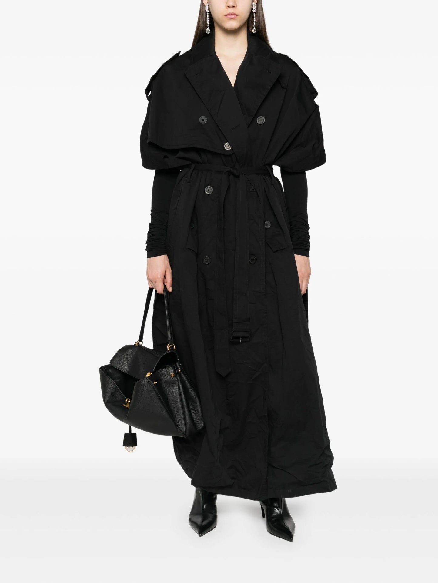 hooded trench coat