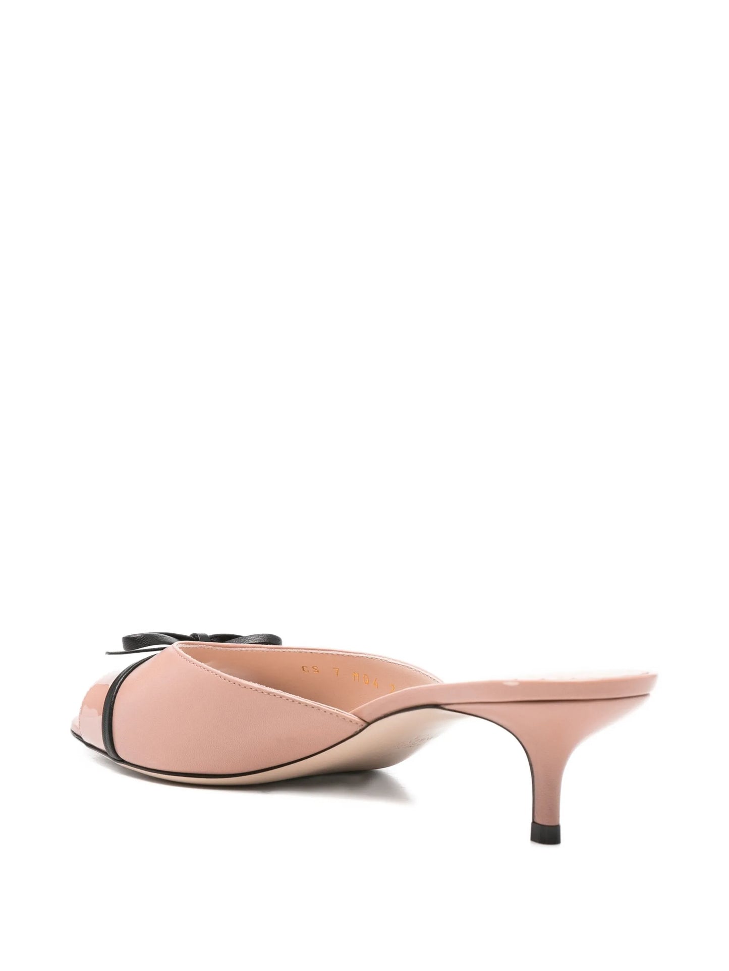 45mm leather heeled mules