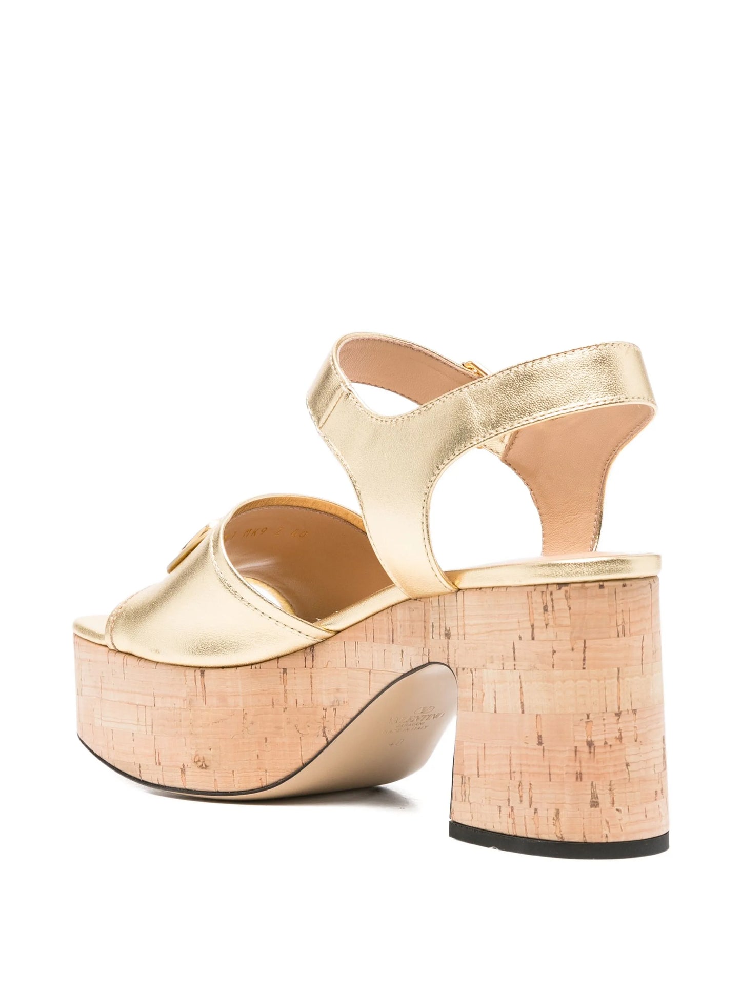 80mm Vlogo heeled sandals