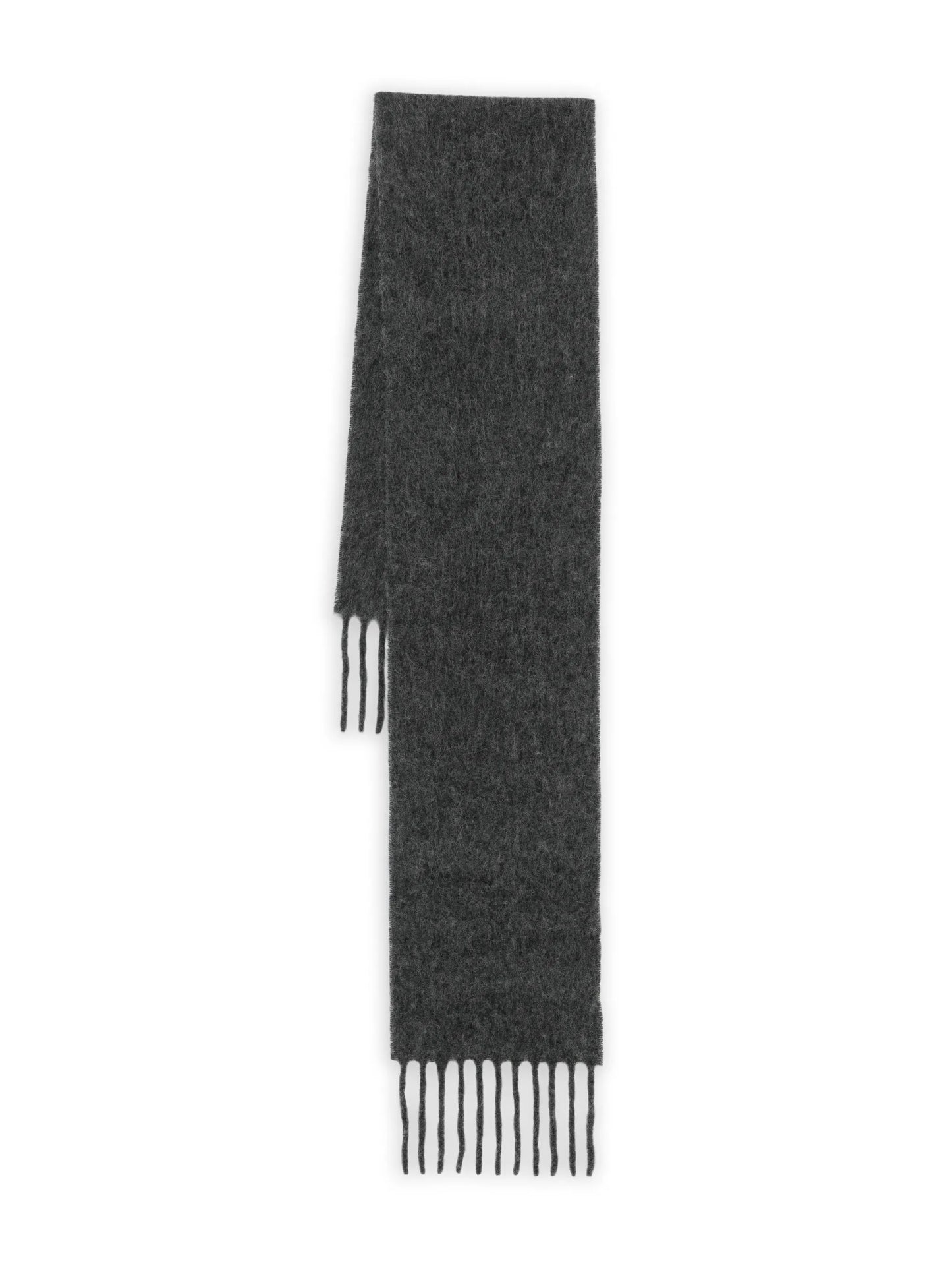 Estate fuzzy fringe scarf