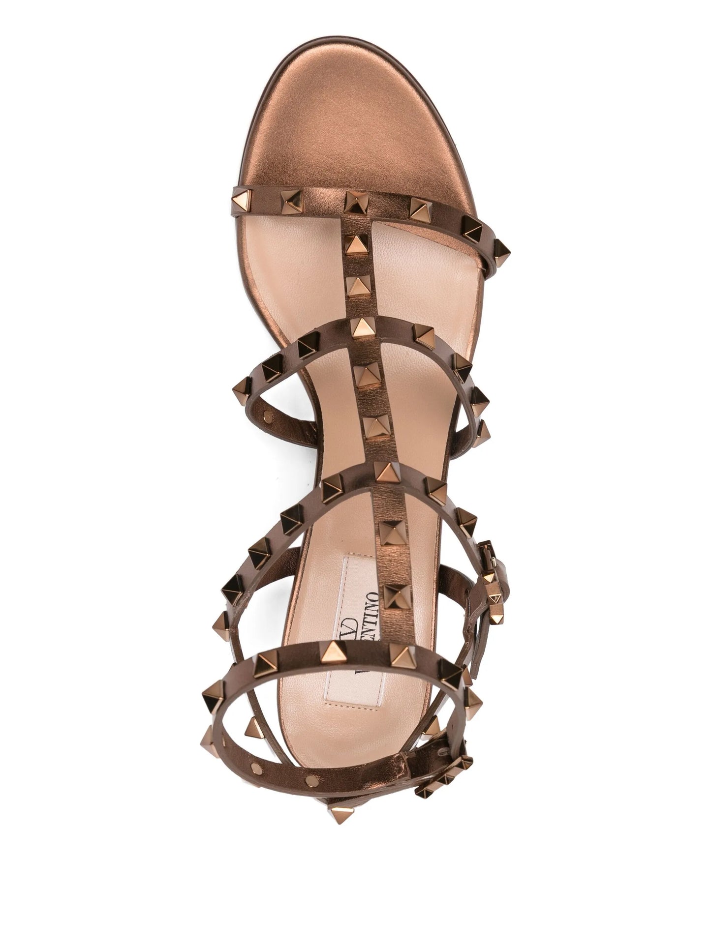 Rockstud leather sandals