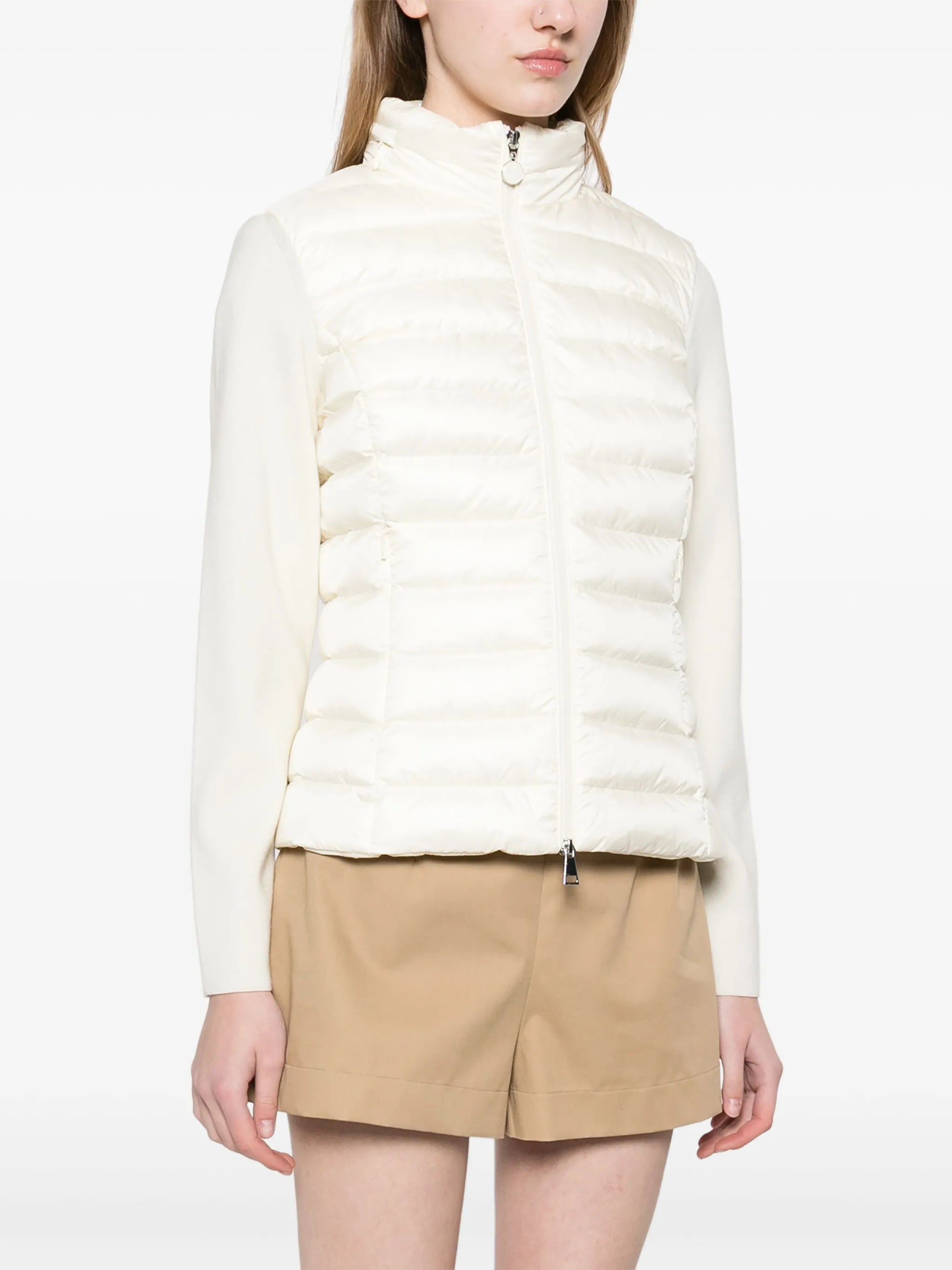 logo-patch padded jacket