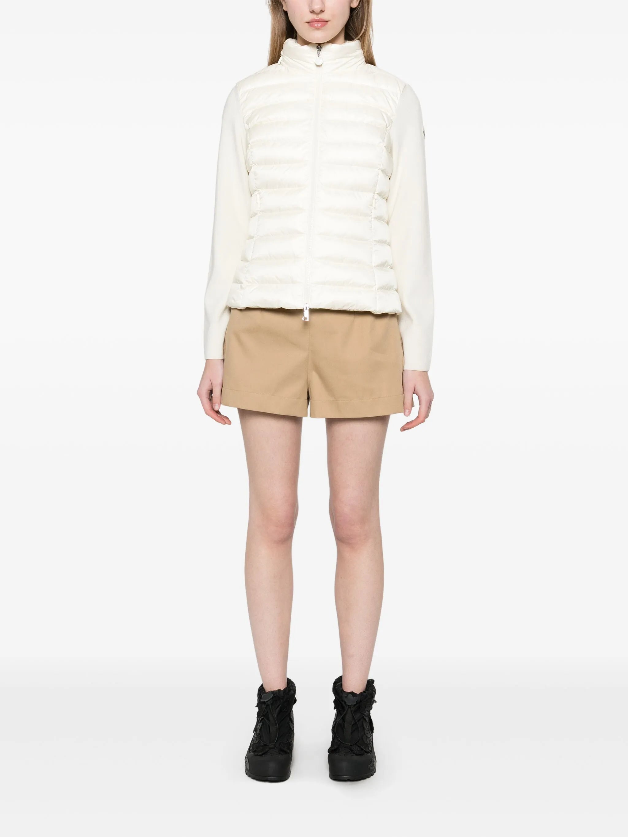 logo-patch padded jacket