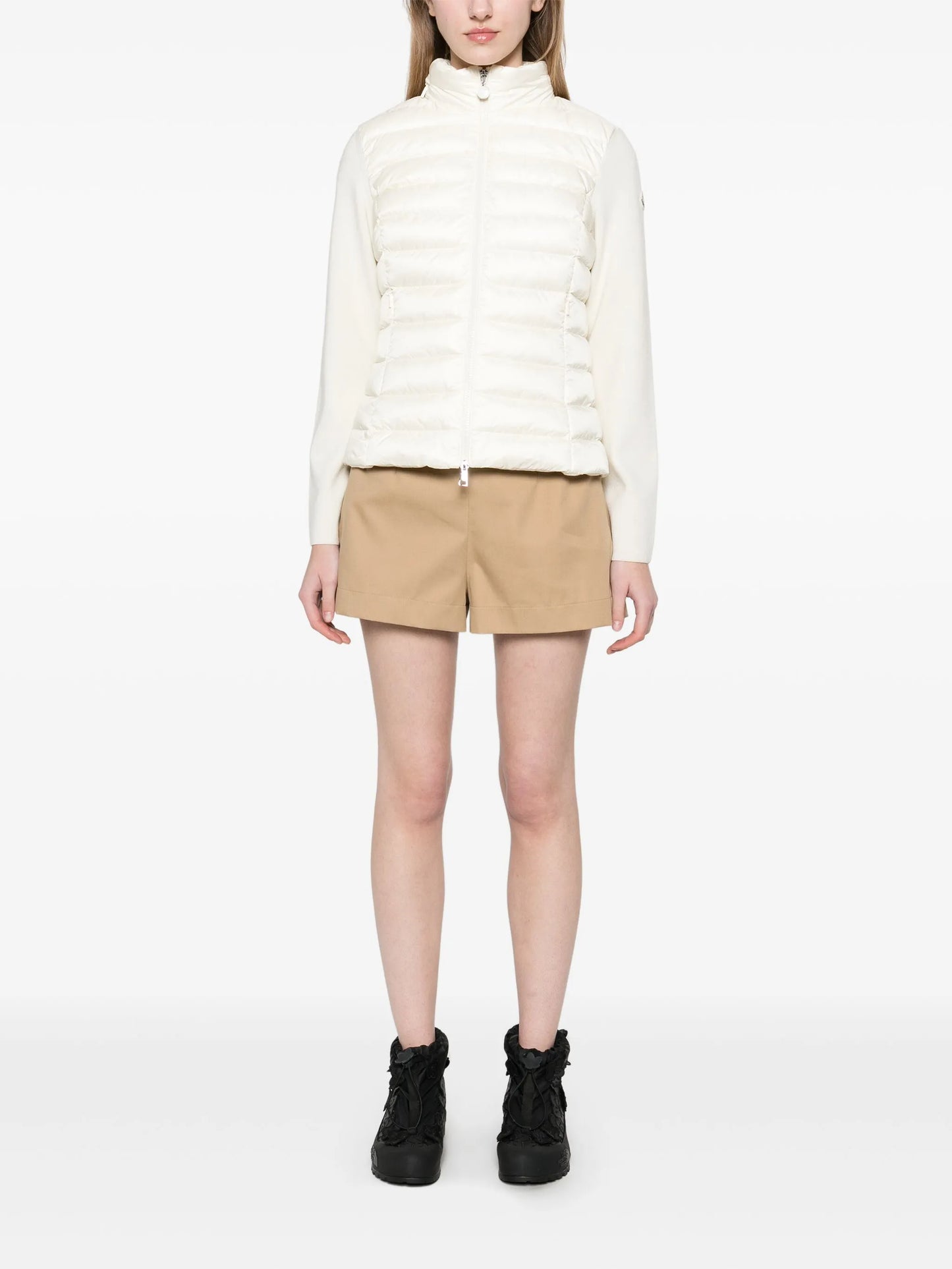 logo-patch padded jacket