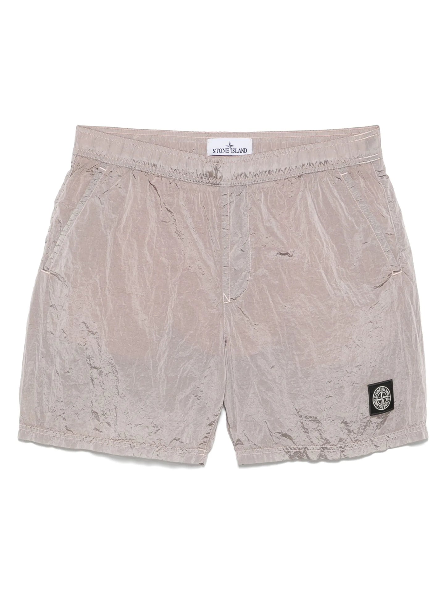Compass-patch swim shorts