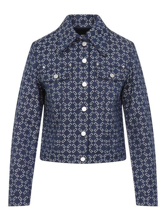 monogram-jacquard jacket