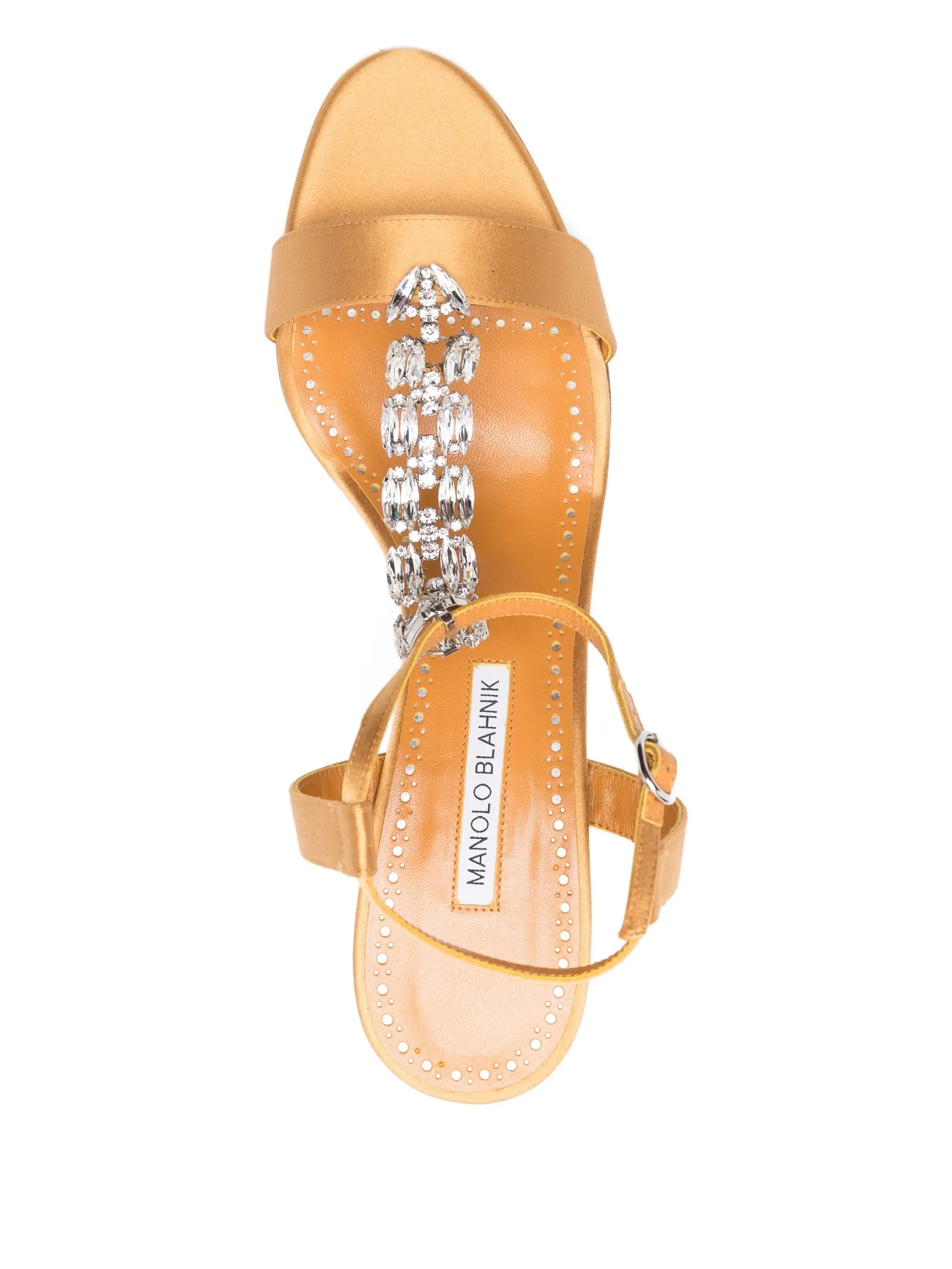 90mm leather heeled sandals