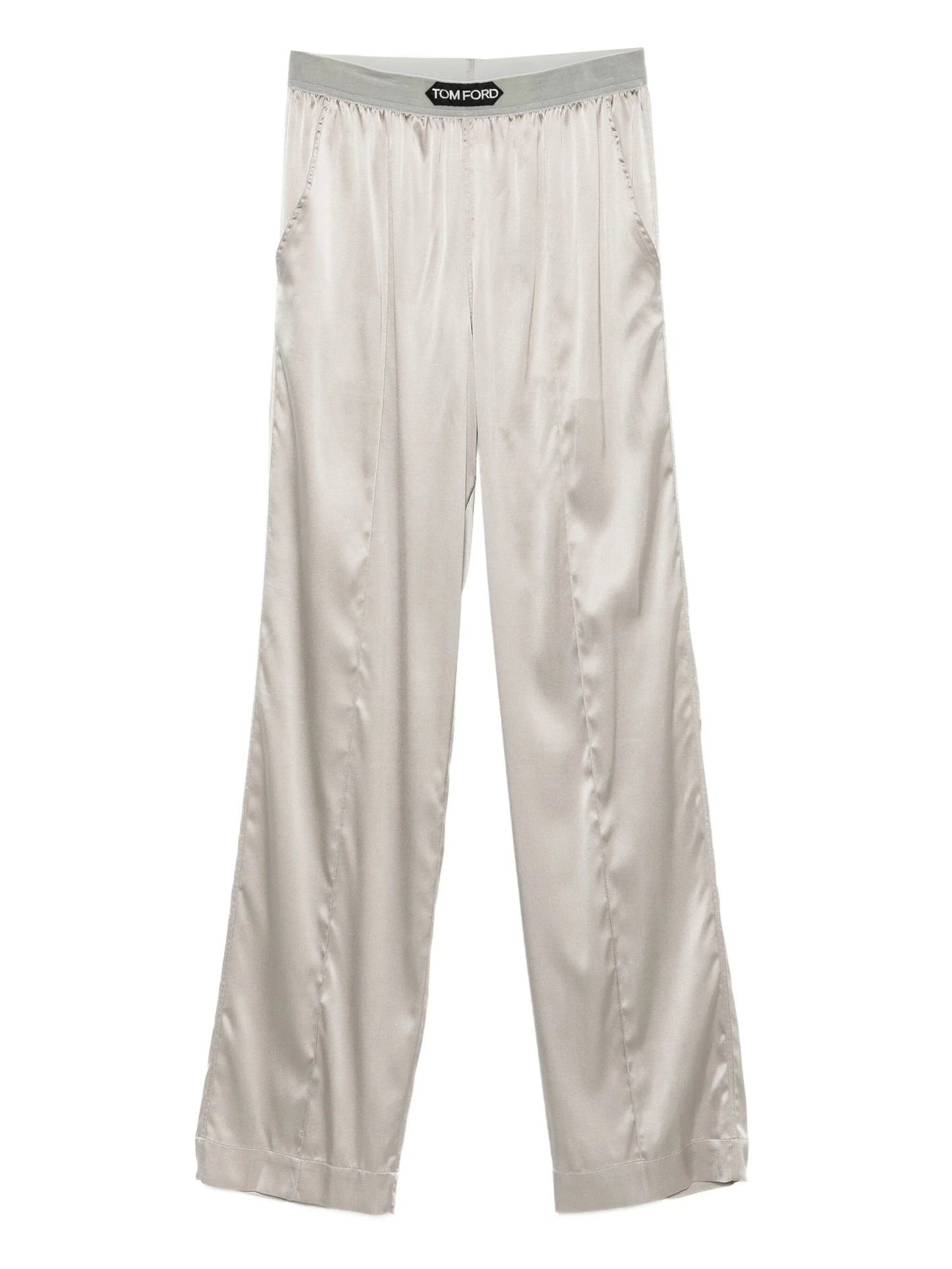 logo-patch pajama pants