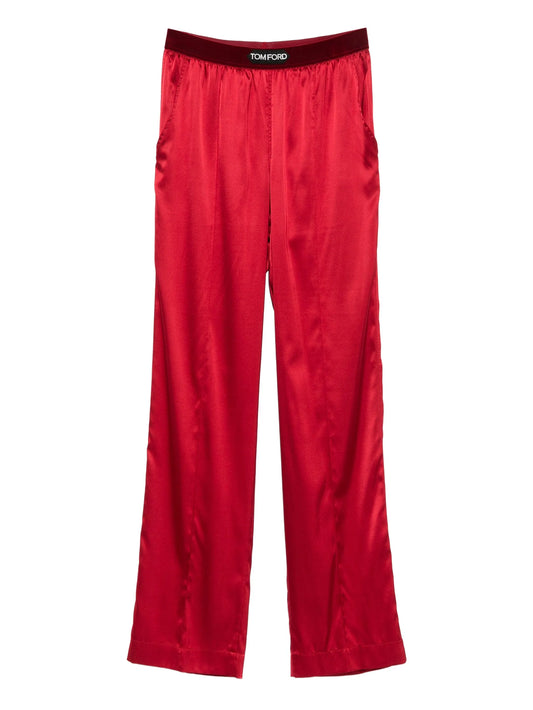 logo-patch trousers