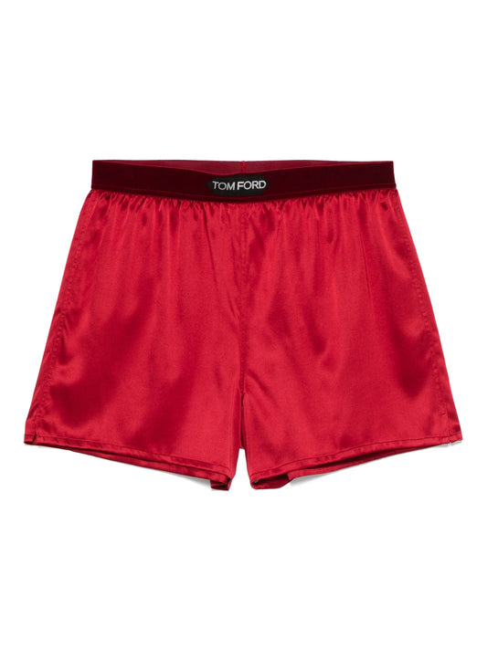 logo-waistband shorts