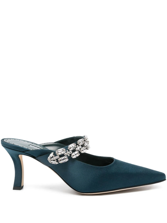 70mm Tamolmu crystal-embellished satin pumps