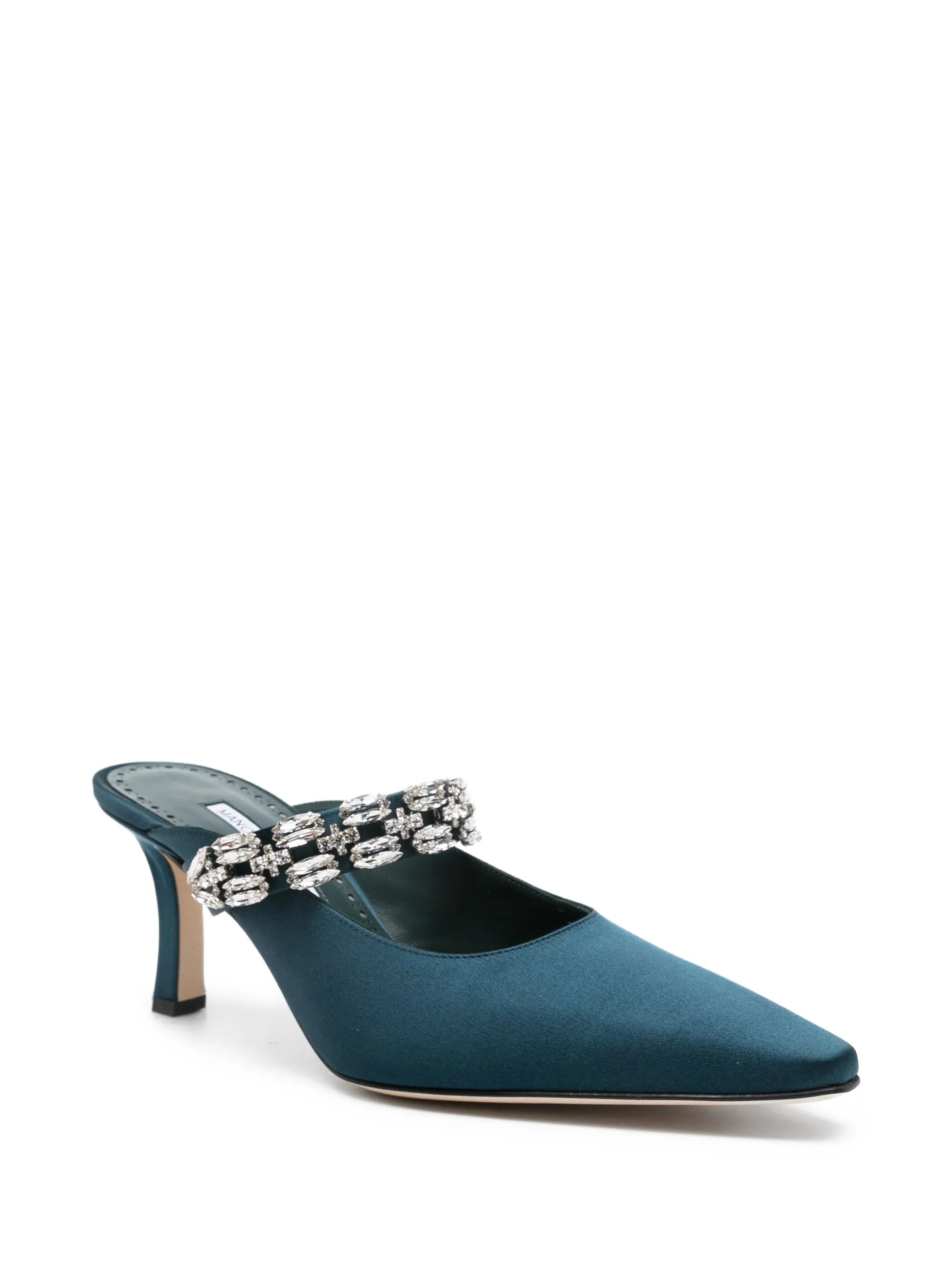 70mm Tamolmu crystal-embellished satin pumps