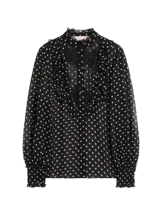 shirt with polka dots