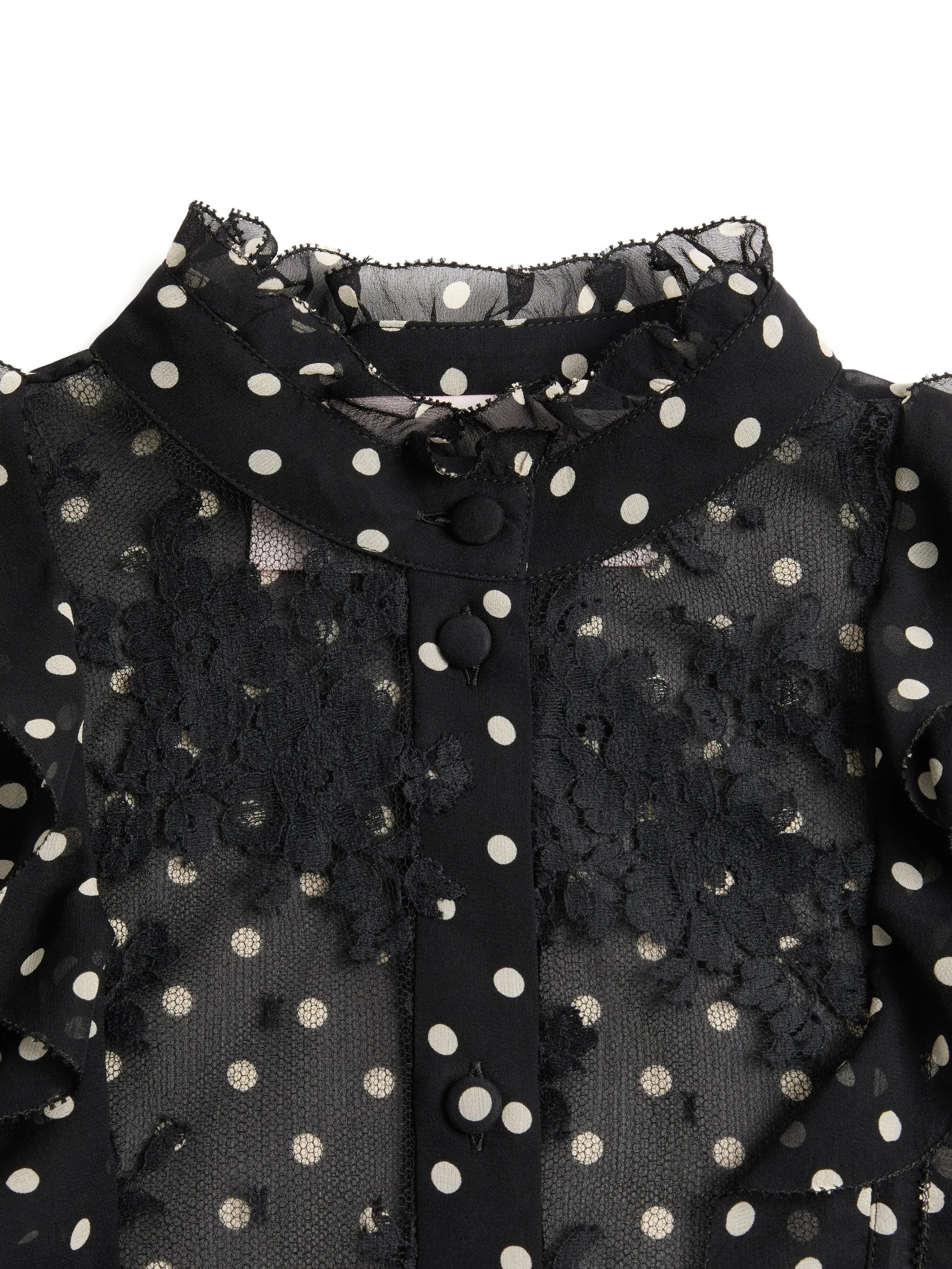 shirt with polka dots