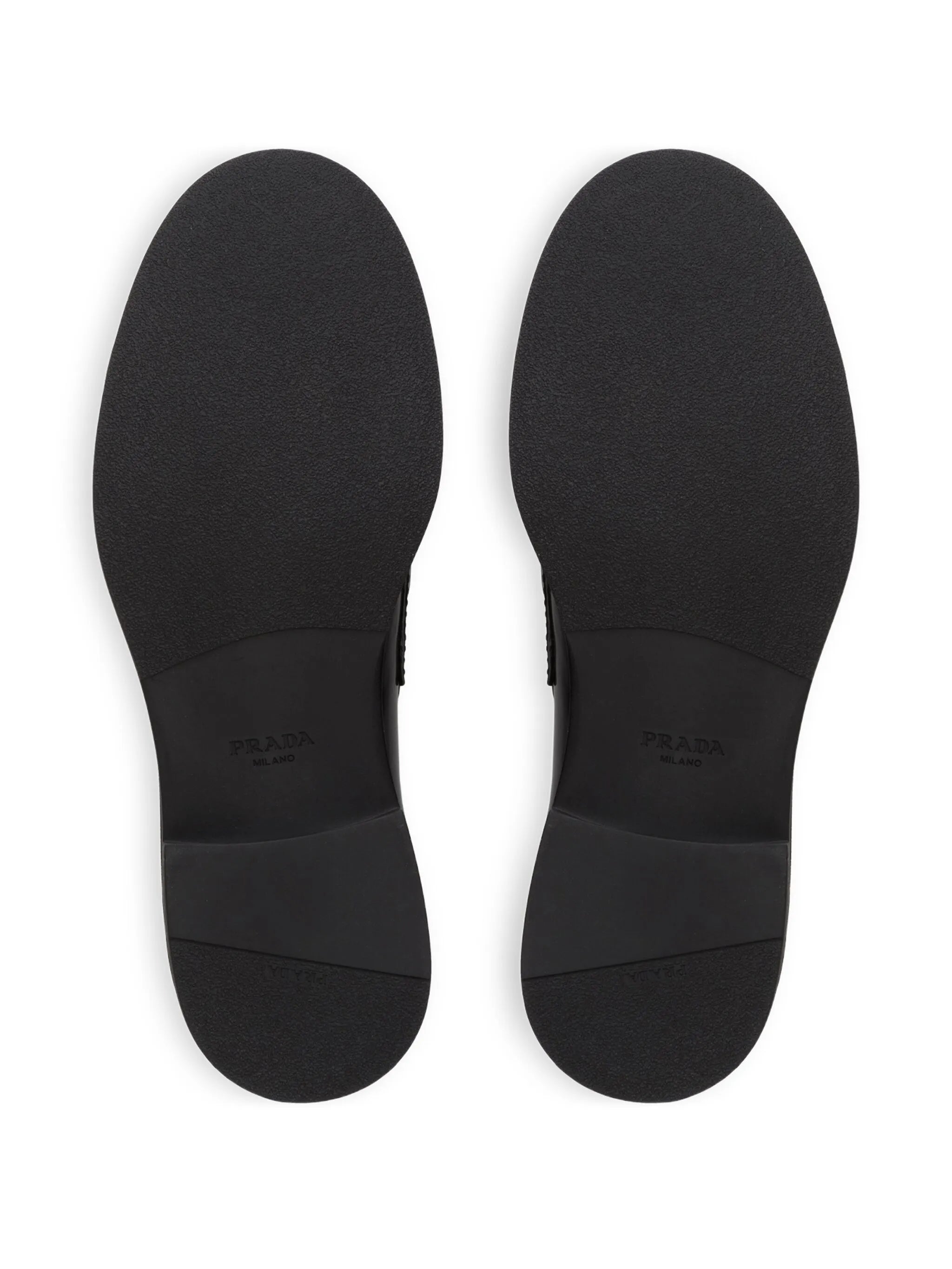 brushed leather loafers