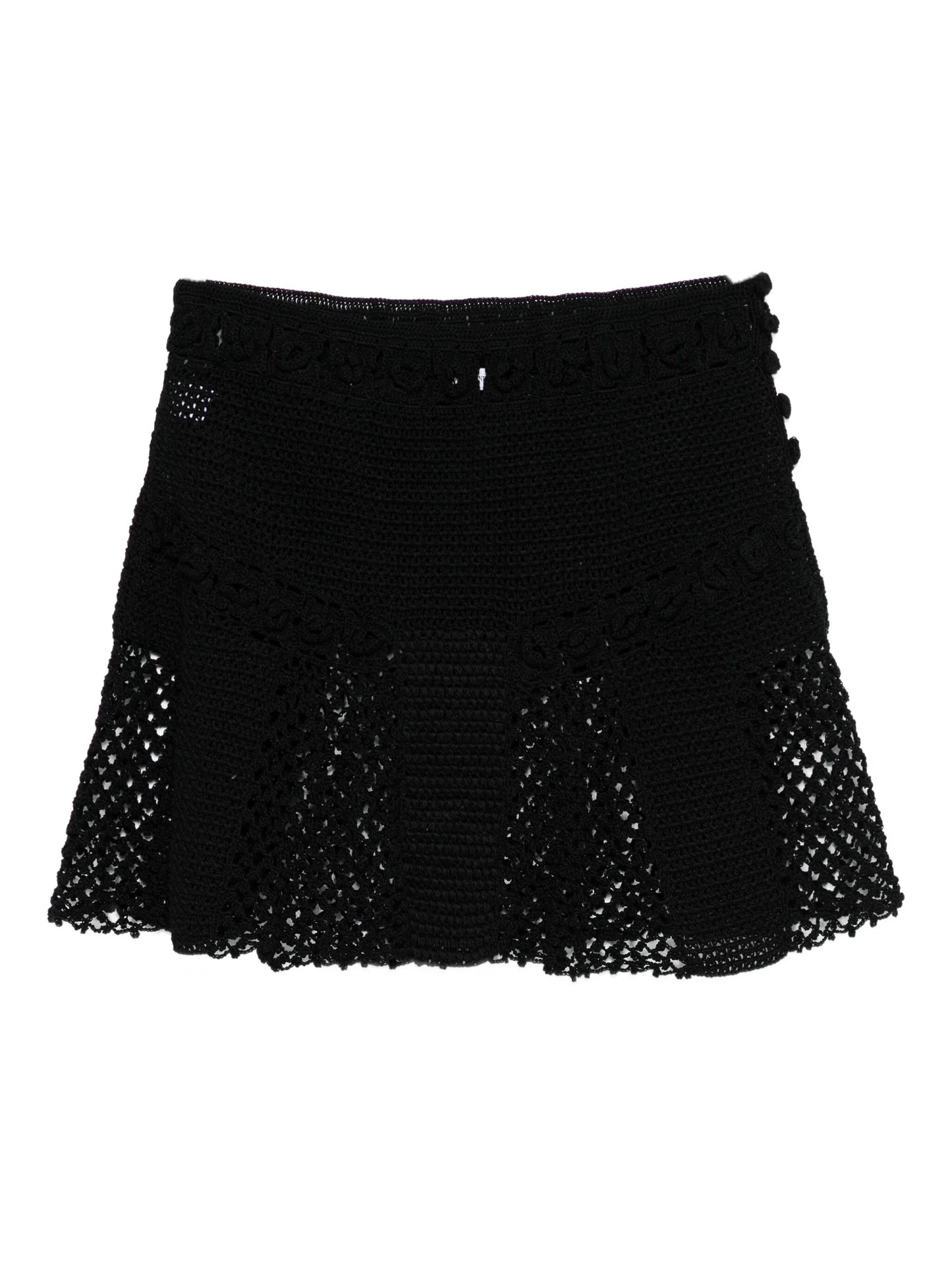 Floret crochet mini skirt